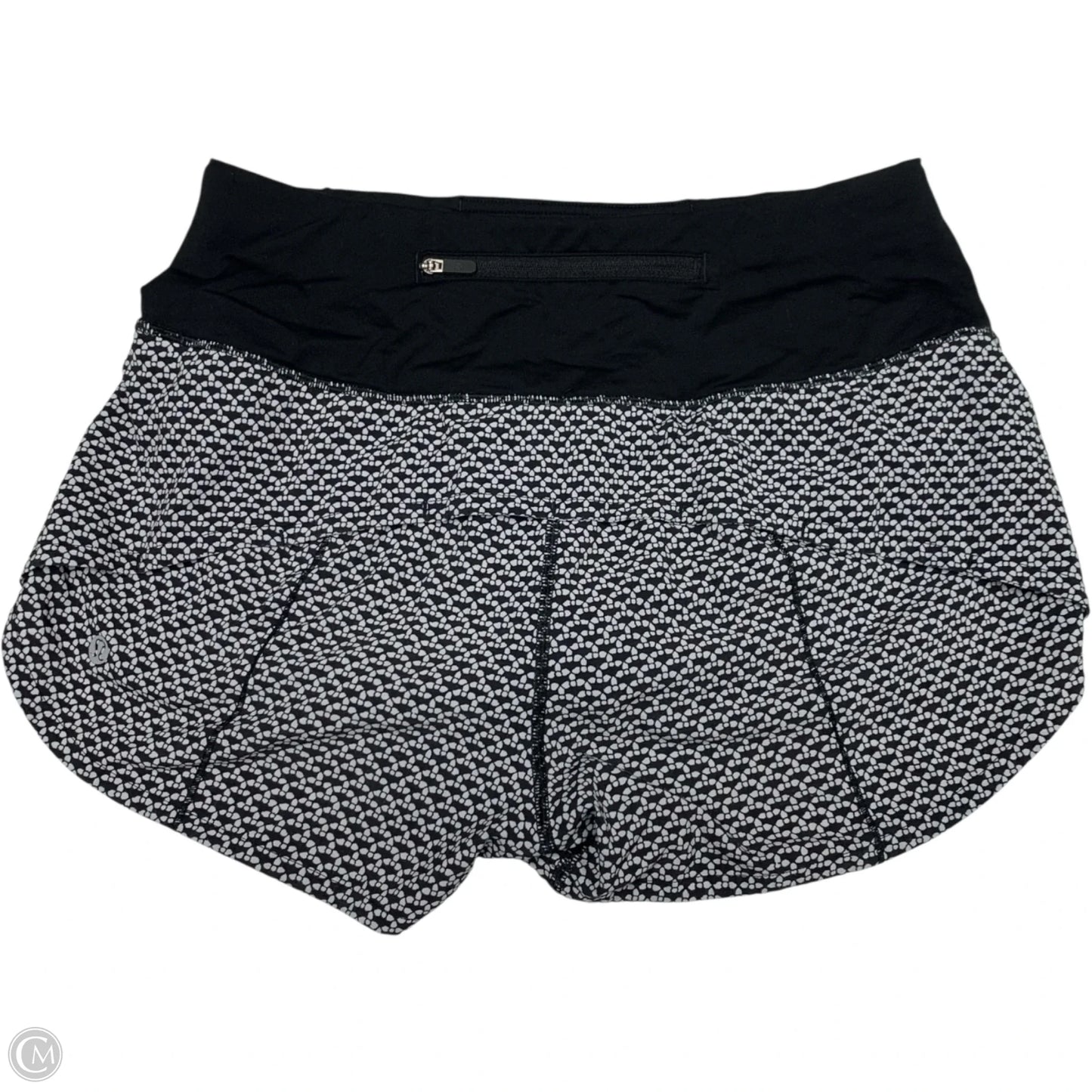 Athletic Shorts By Lululemon In Black & White, Size: S