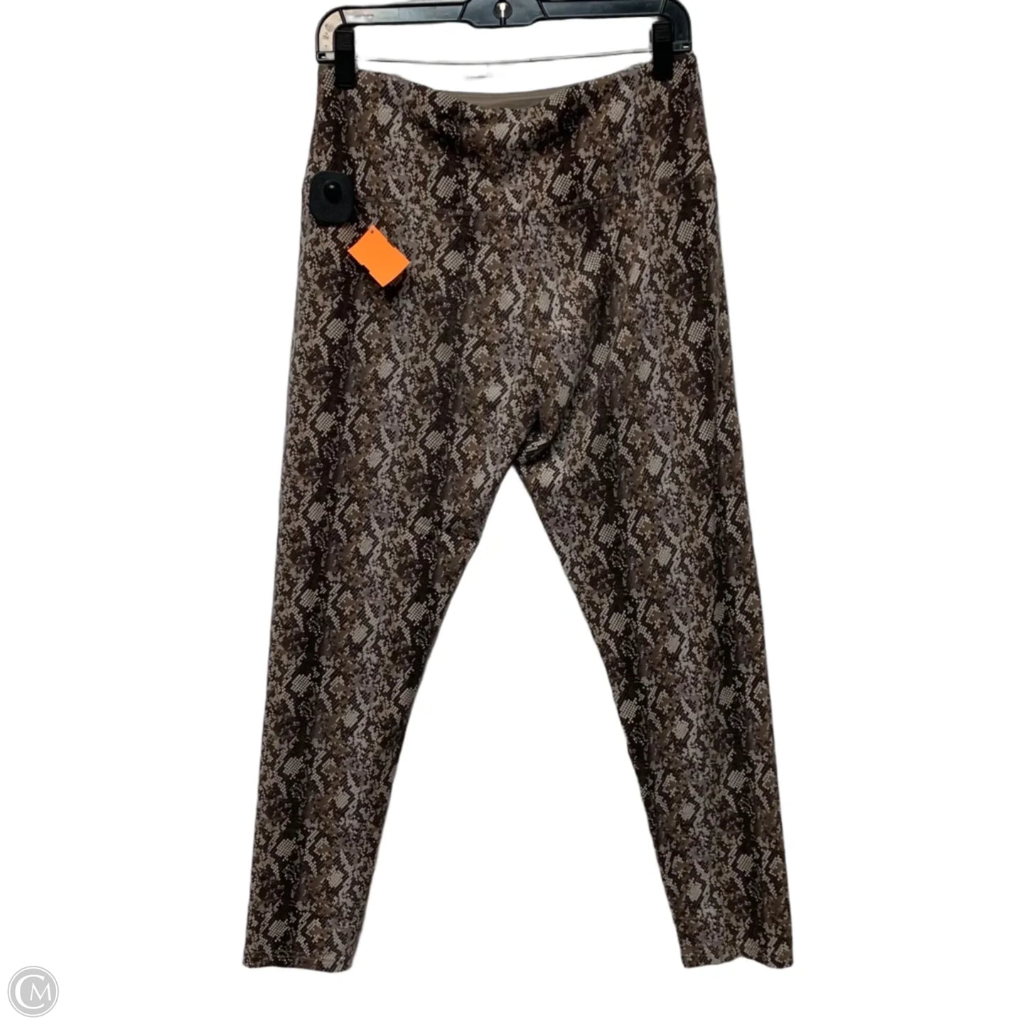 Athletic Leggings By Suavé In Snakeskin Print, Size: M
