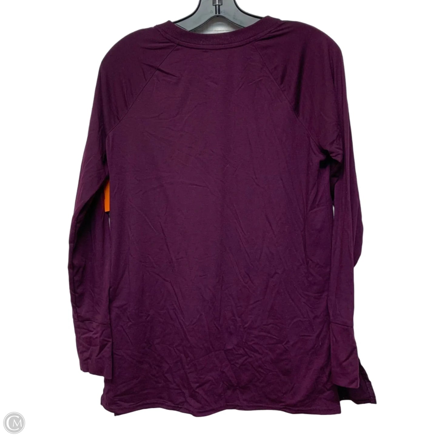 Athletic Top Long Sleeve Crewneck By Tek Gear In Purple, Size: M