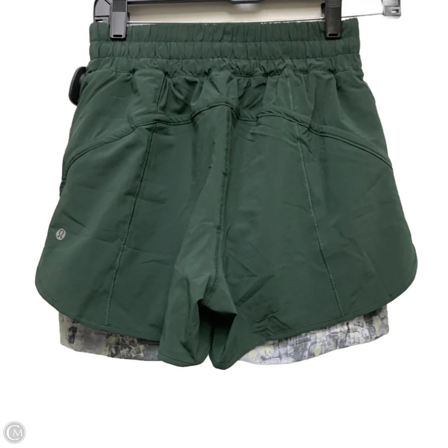 Athletic Shorts By Lululemon In Green, Size: S