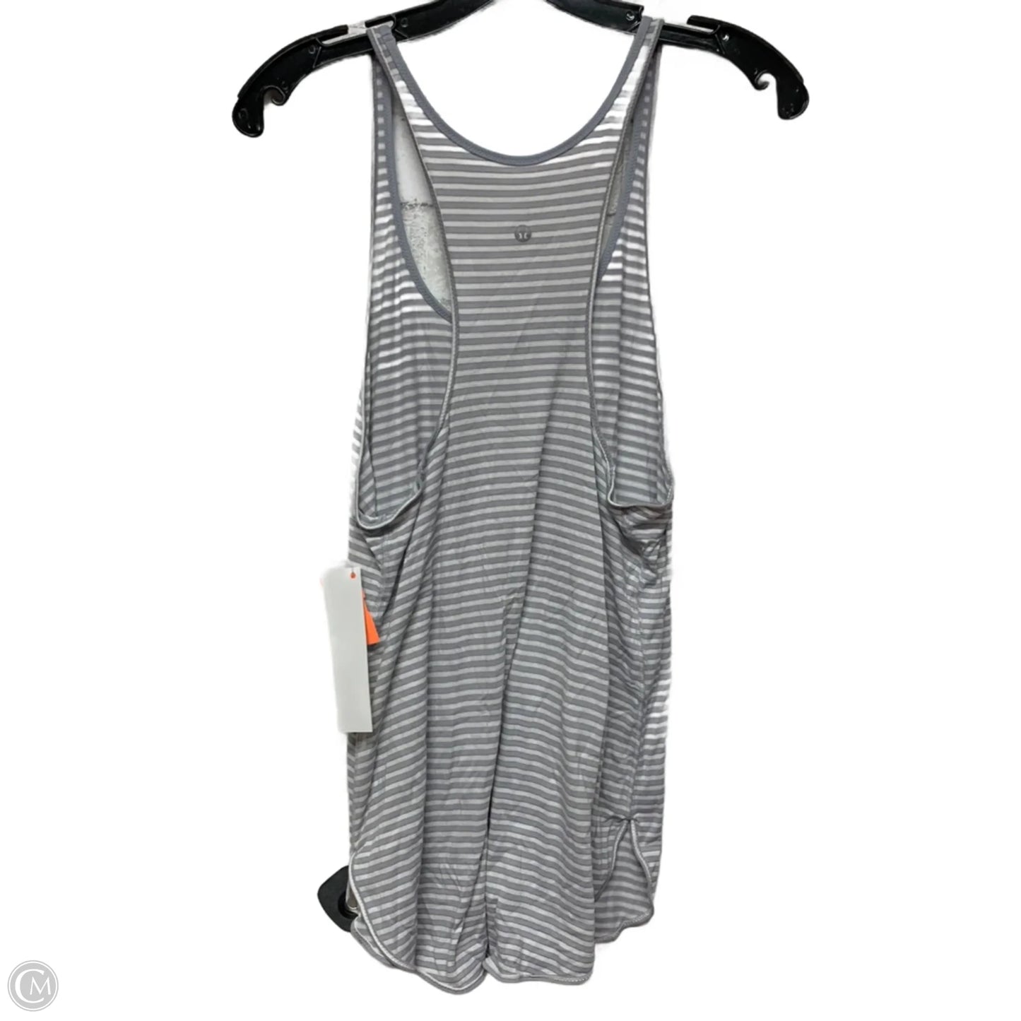 Athletic Tank Top By Lululemon In Grey & White, Size: M