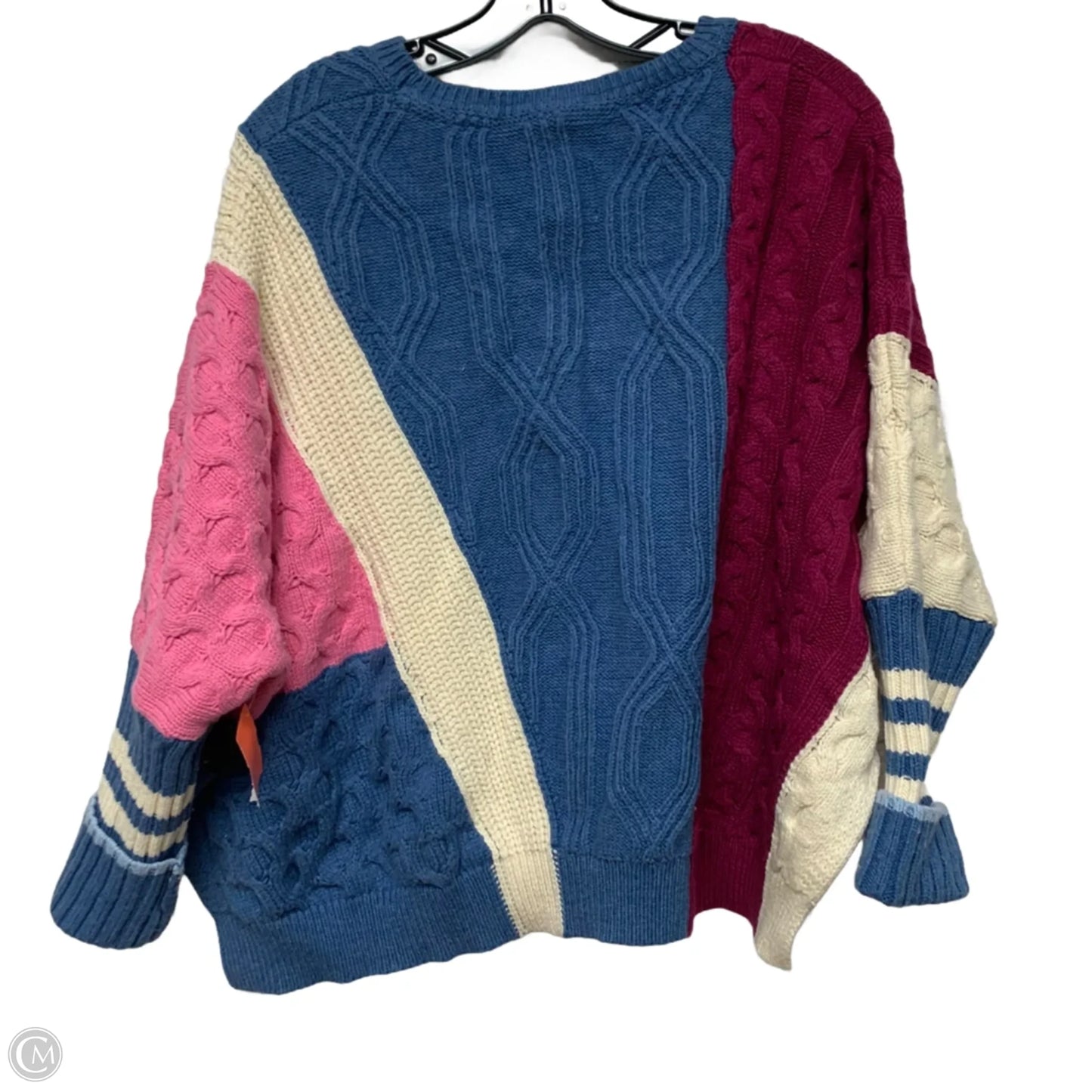 Sweater By Maeve In Blue & Pink, Size: S