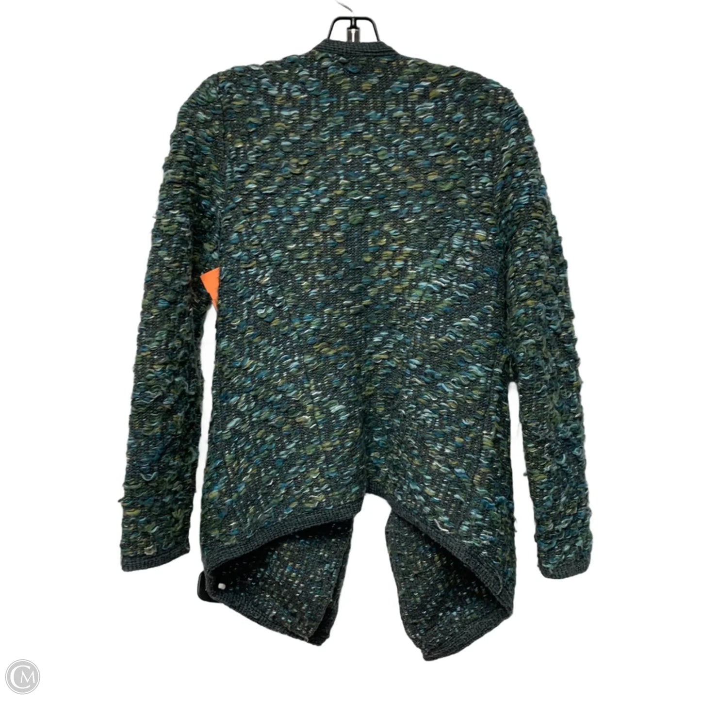 Sweater Cardigan By Moth In Green & Grey, Size: Xs