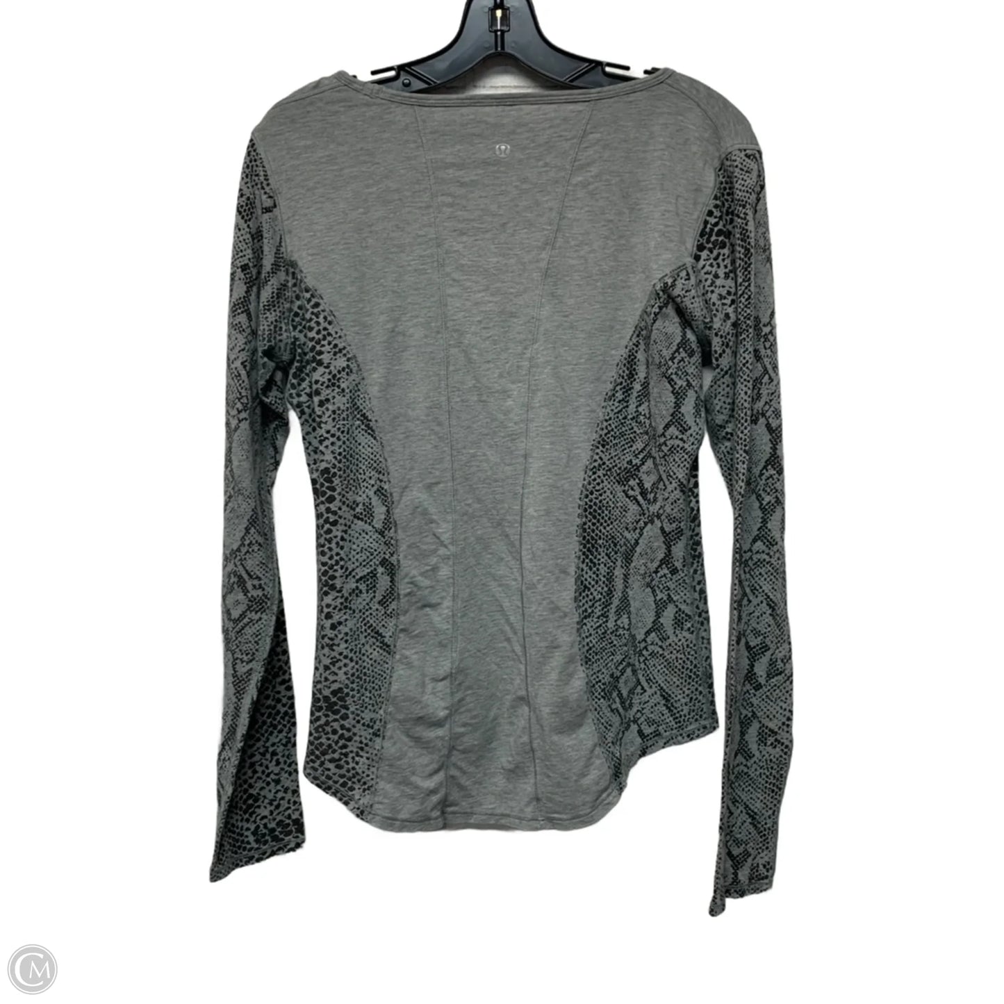Athletic Top Long Sleeve Crewneck By Lululemon In Grey, Size: L
