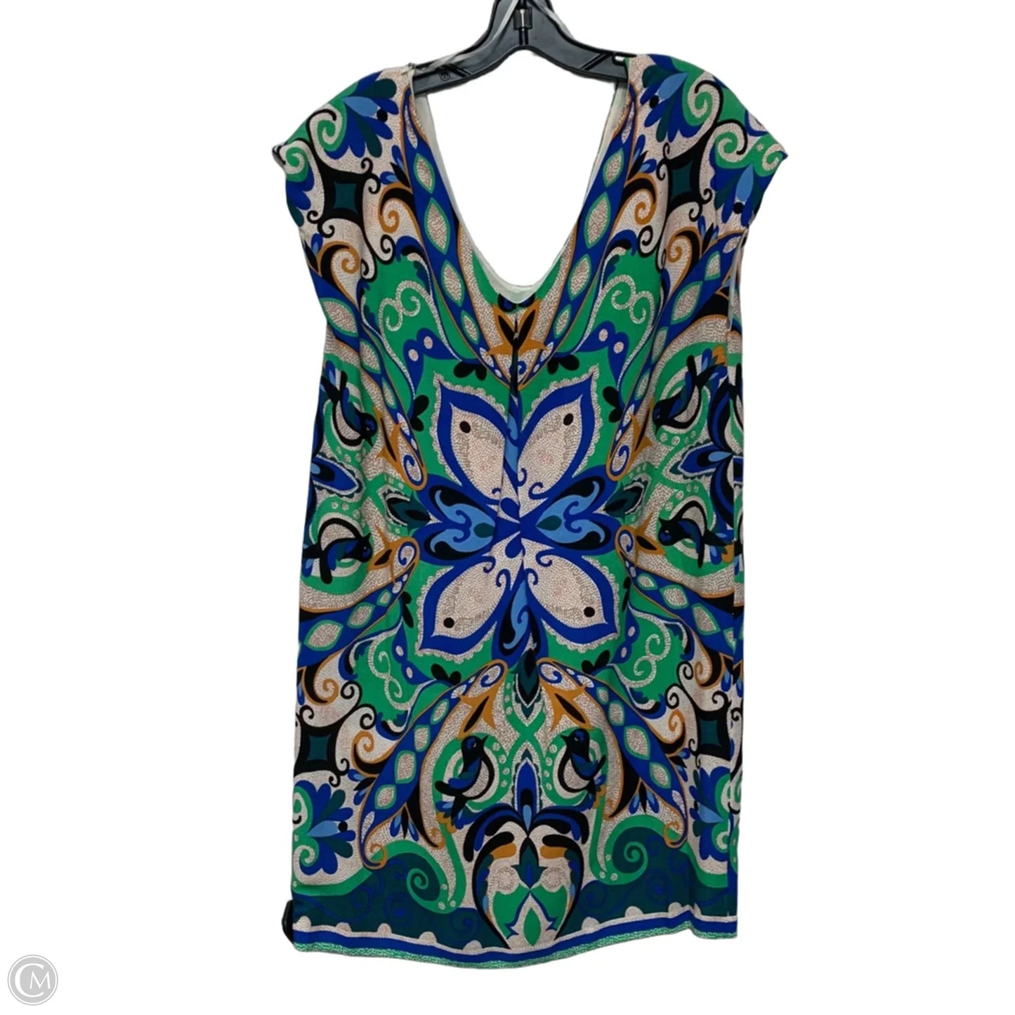 Dress Casual Short By Maeve In Blue & Green, Size: M