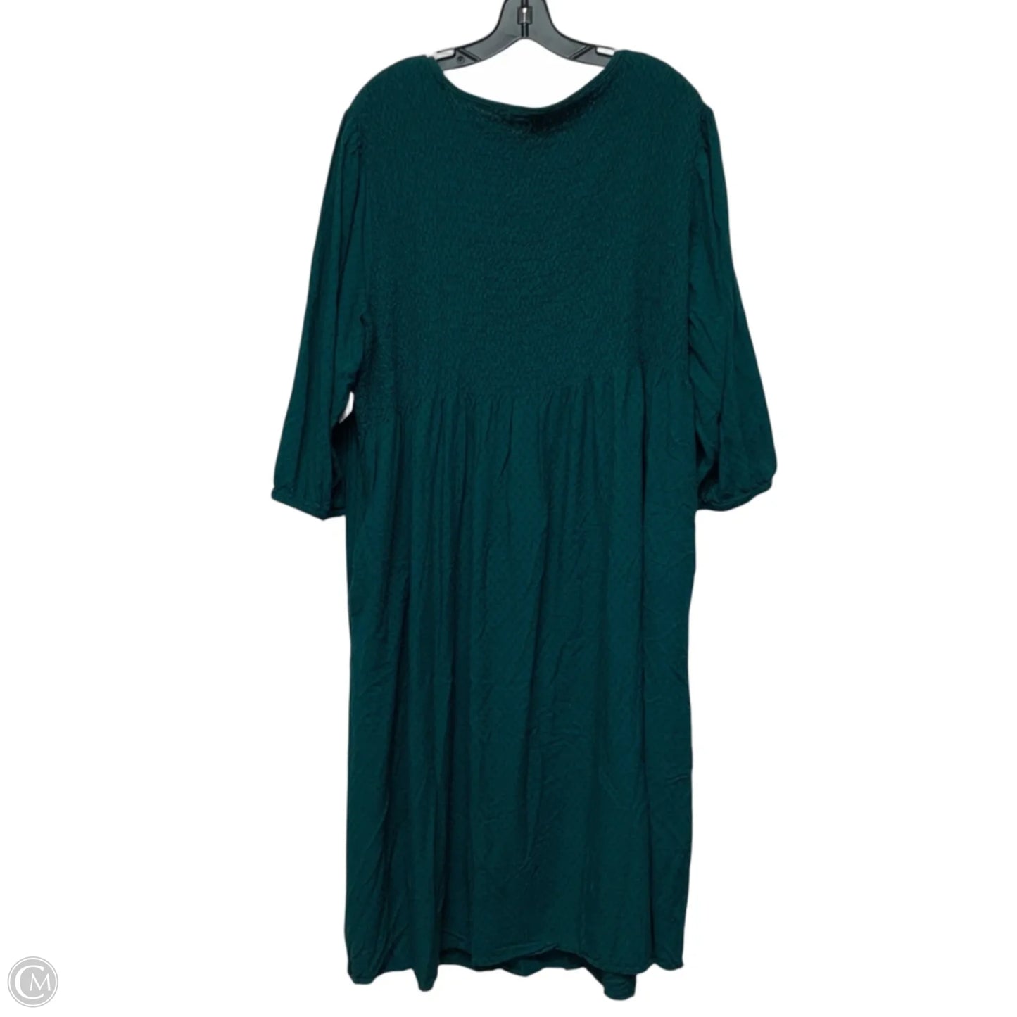 Dress Casual Maxi By Croft And Barrow In Green, Size: 3x