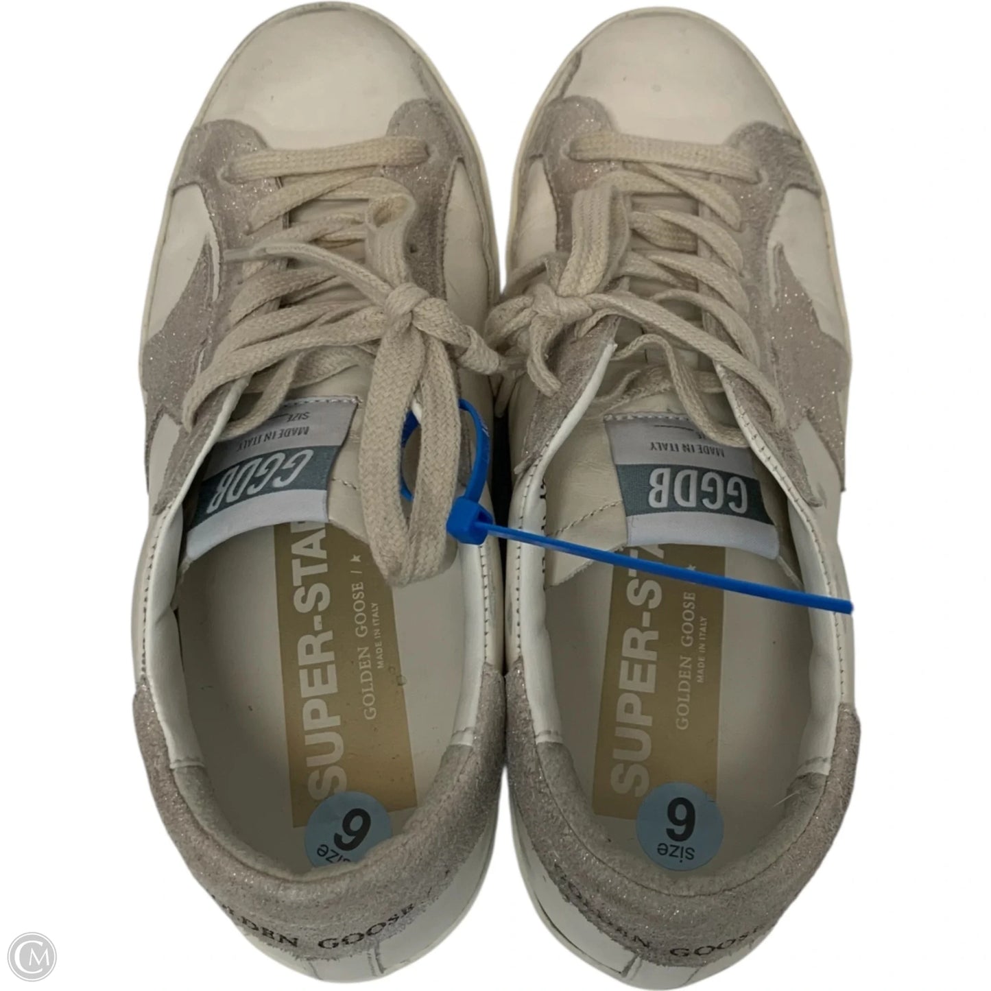 Shoes Luxury Designer By Golden Goose In Cream, Size: 6