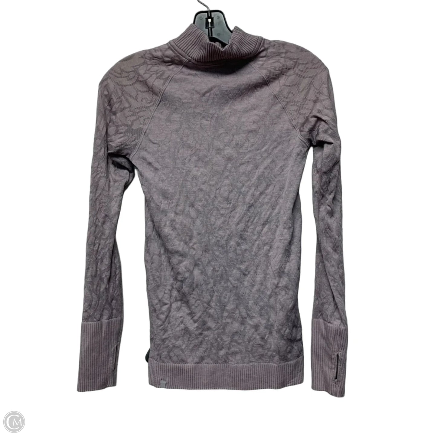 Athletic Top Long Sleeve Collar By Lululemon In Purple, Size: S