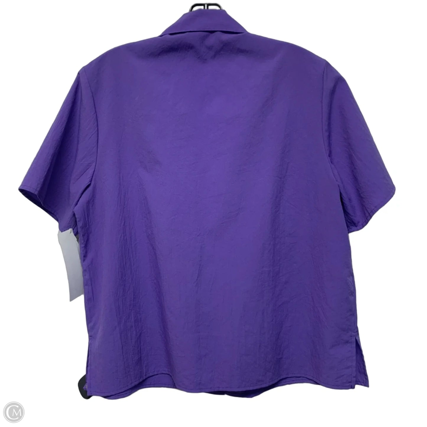 Top Short Sleeve By Born Worth In Purple, Size: Xsp
