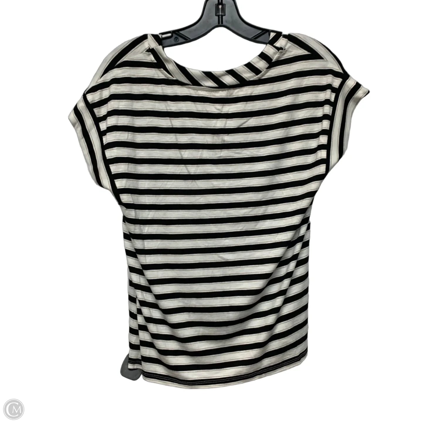 Top Short Sleeve By Philosophy In Black & White, Size: S