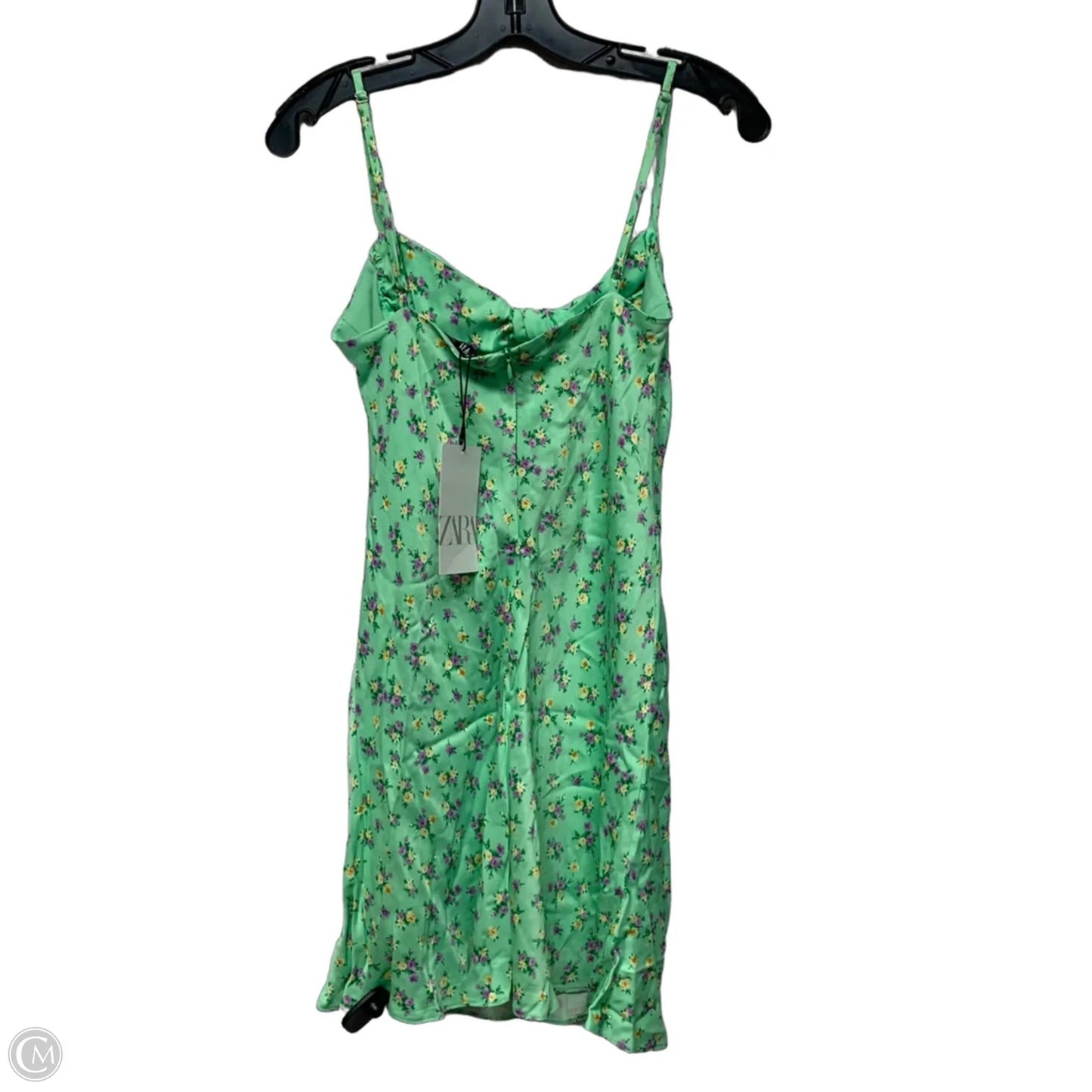 Dress Casual Short By Zara In Green, Size: Xs