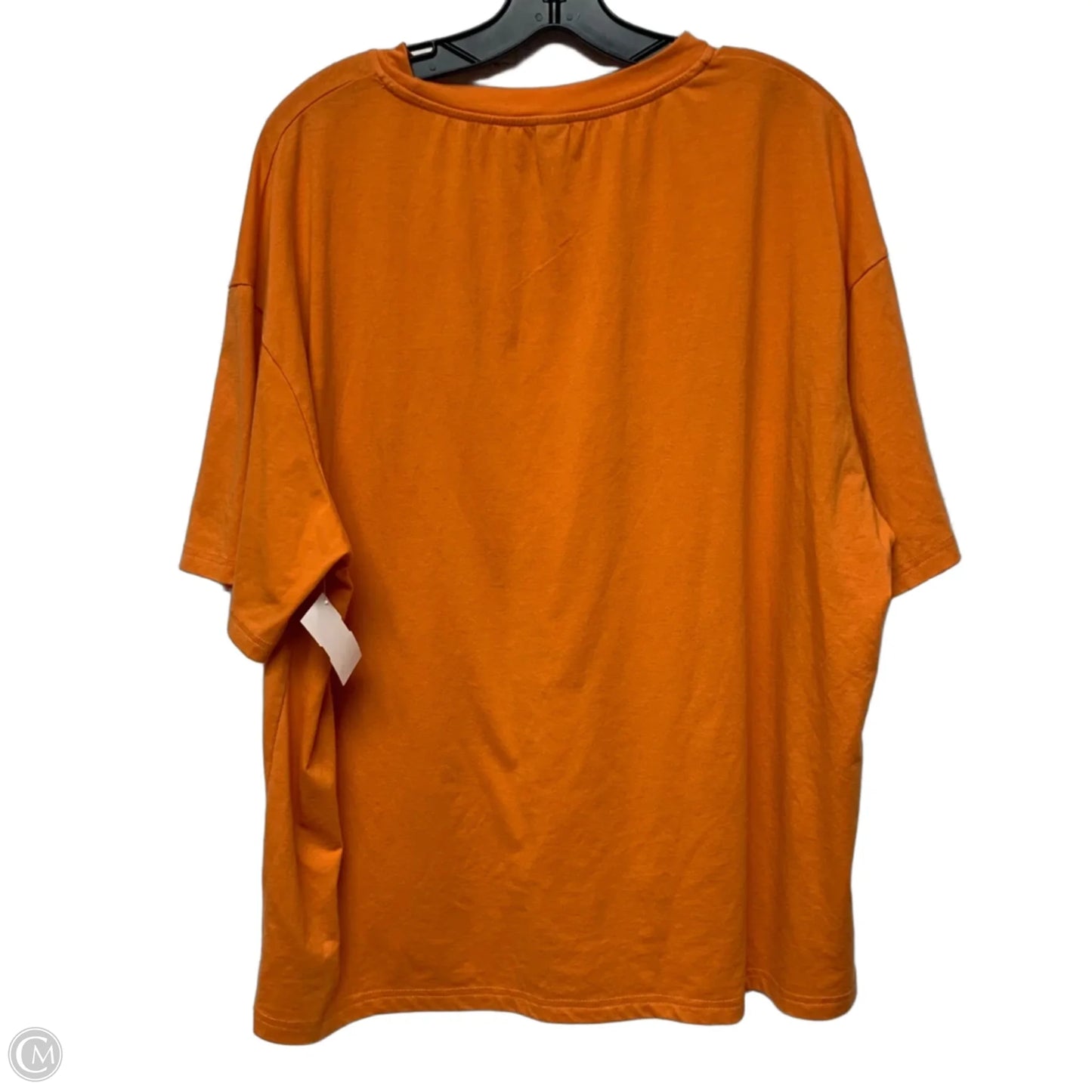 Top Short Sleeve By Shein In Orange, Size: L