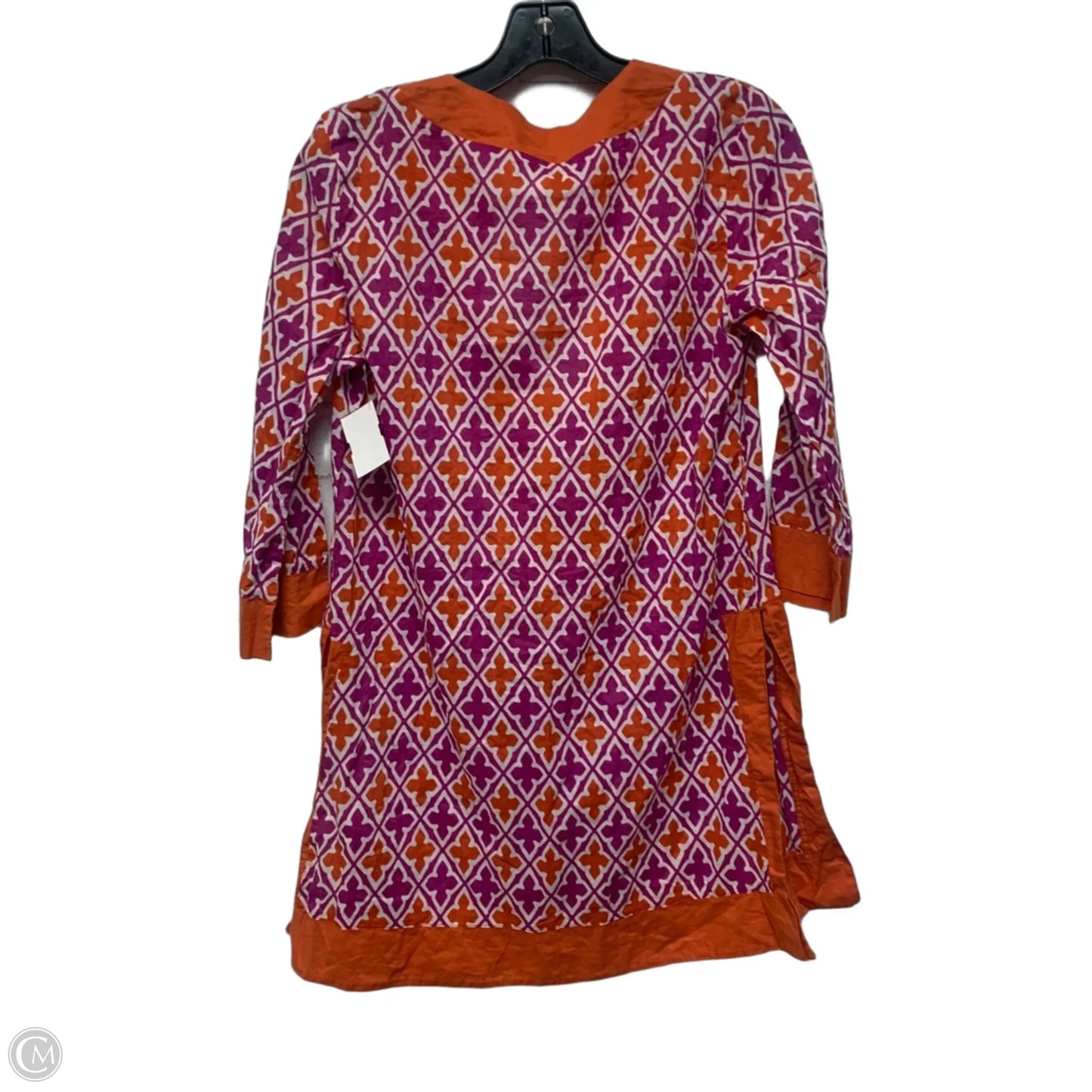 Dress Casual Short By Banana Republic In Orange & Pink, Size: M