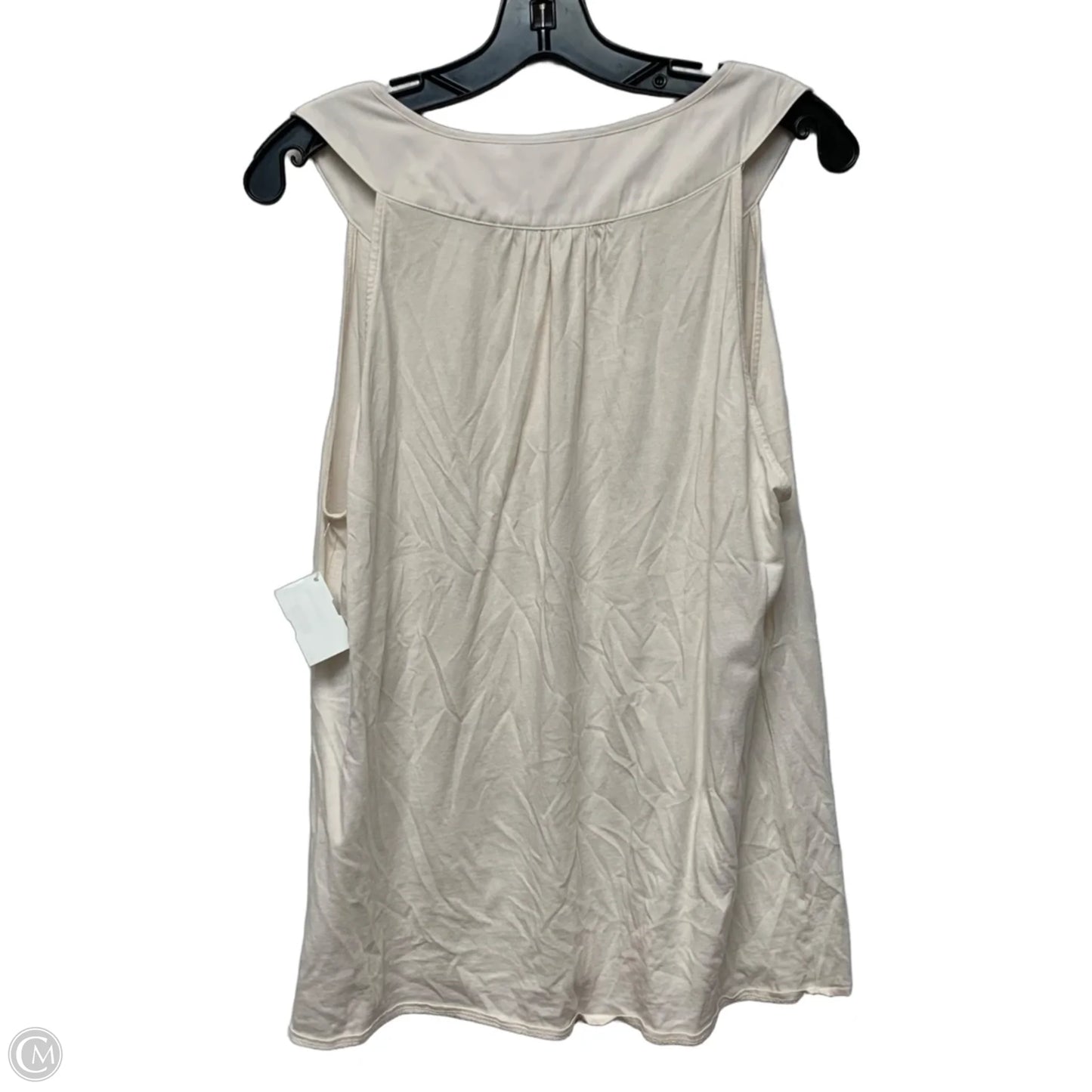 Top Sleeveless By Banana Republic In Cream, Size: L