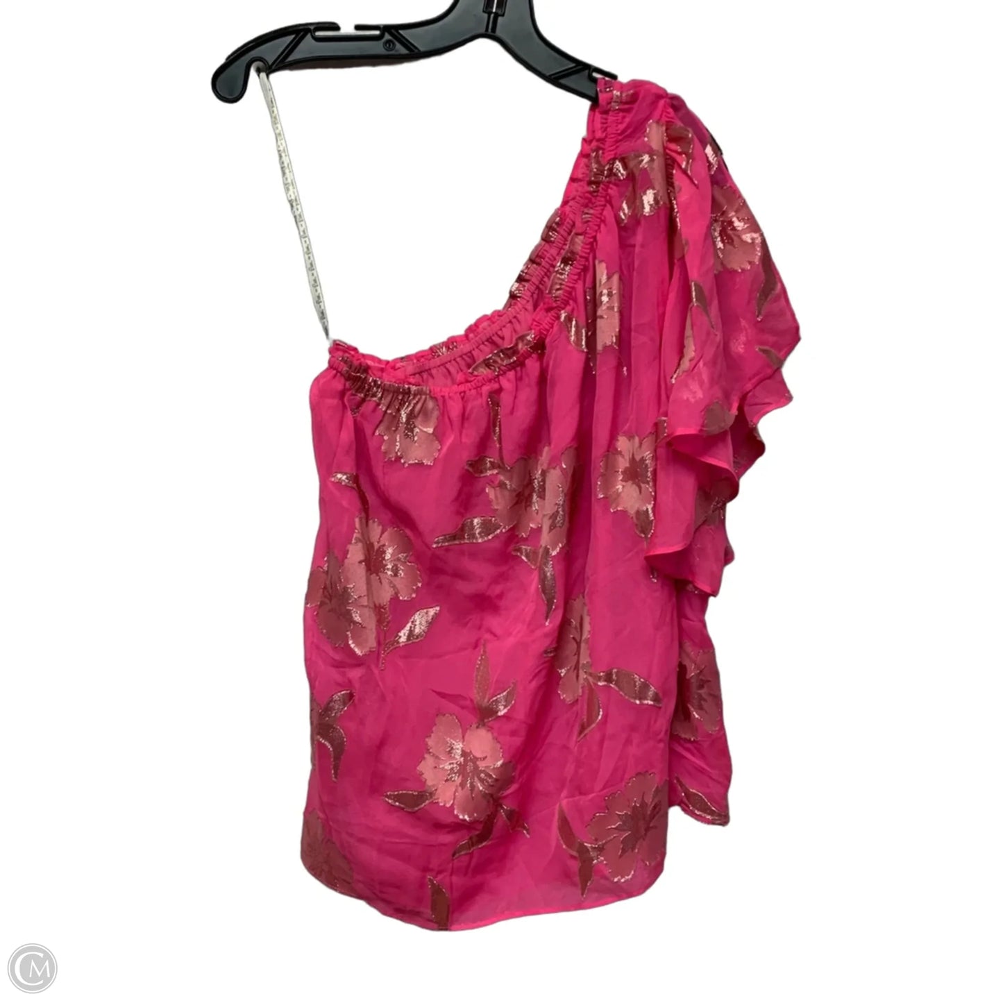 Top Sleeveless Designer By Lilly Pulitzer In Gold & Pink, Size: Xl