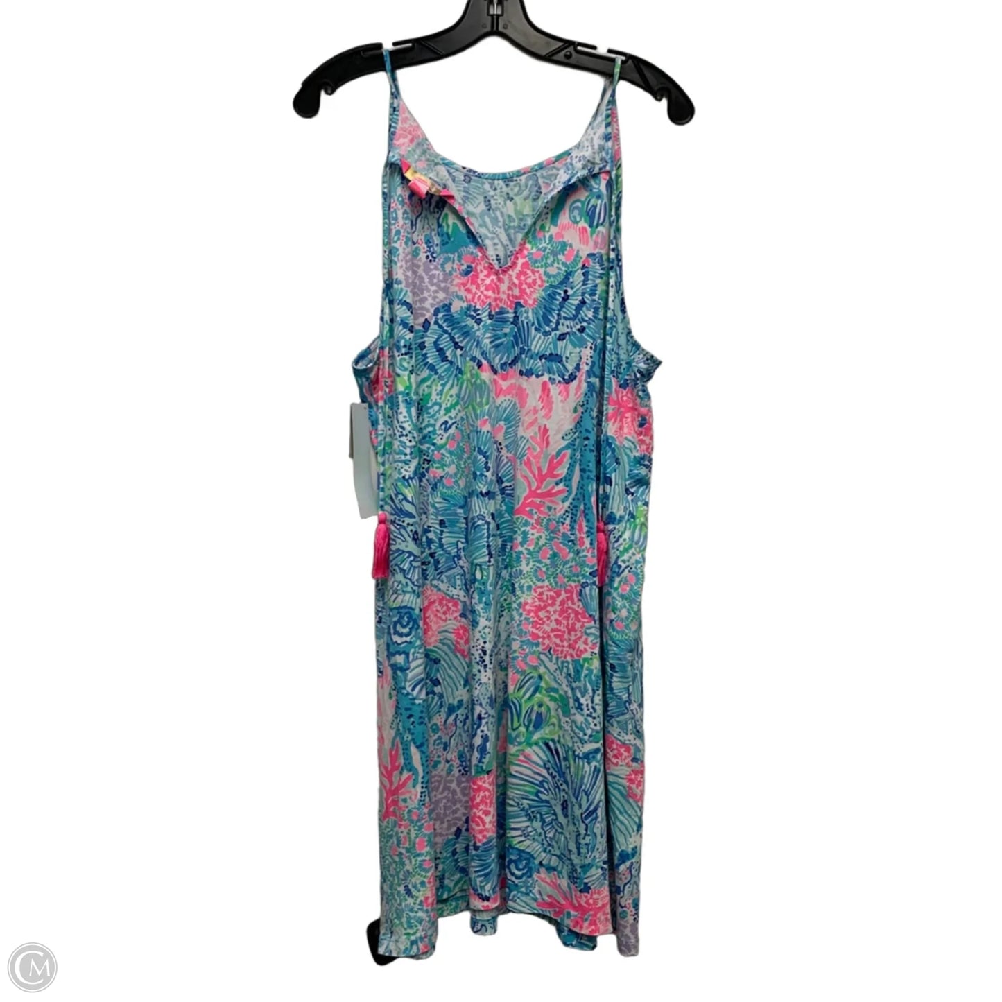 Dress Designer By Lilly Pulitzer In Blue & Pink, Size: Xl