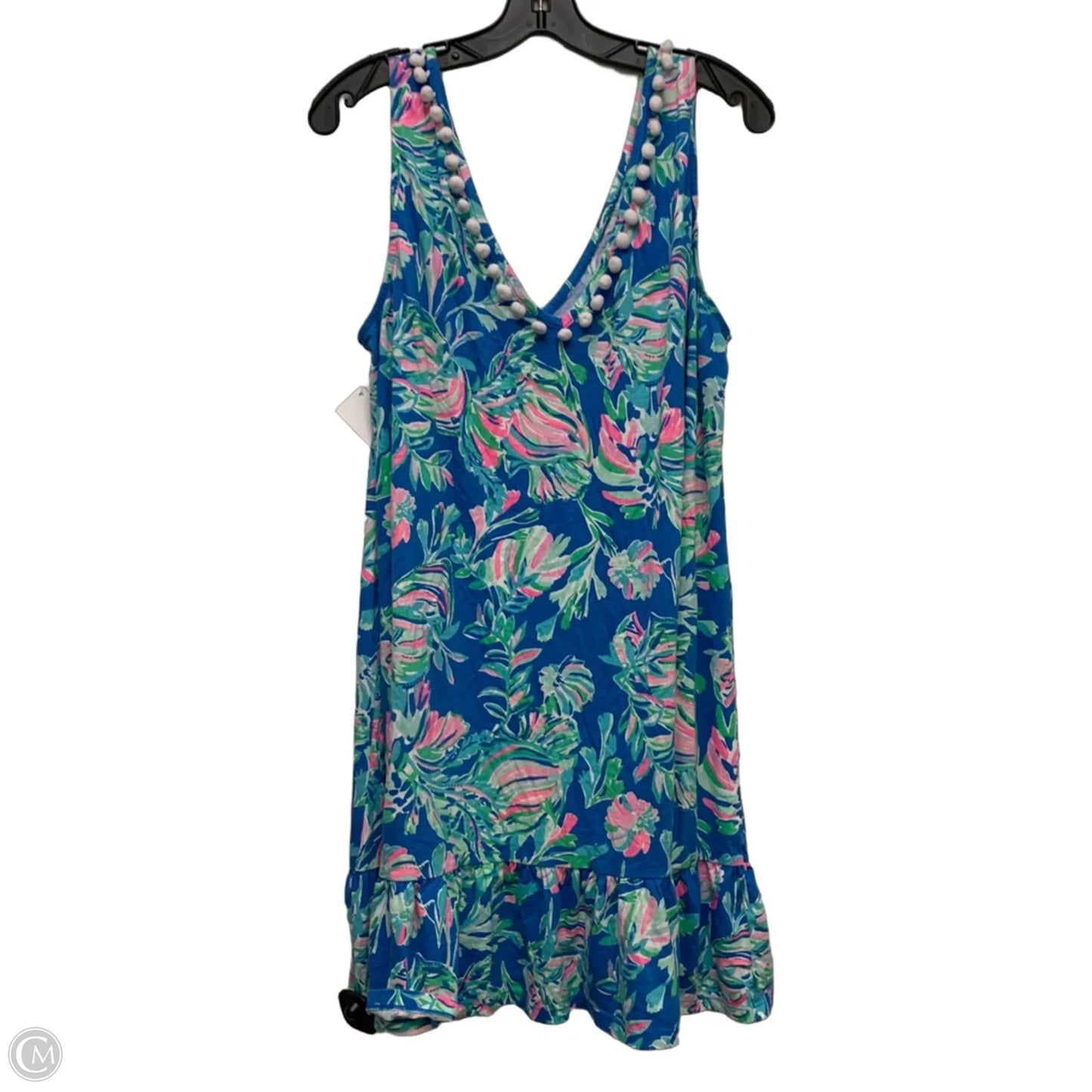 Dress Designer By Lilly Pulitzer In Blue & Green, Size: Xl