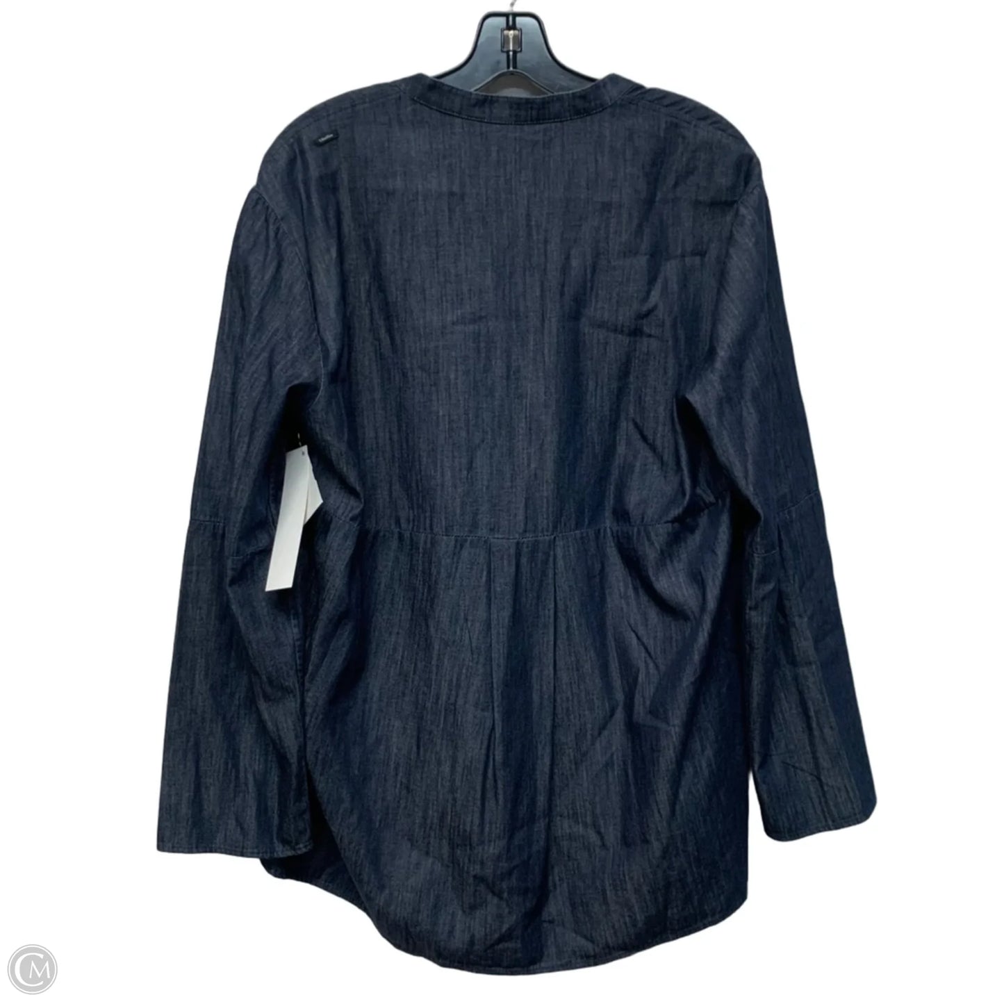 Top Long Sleeve Designer By Max Mara In Blue, Size: M