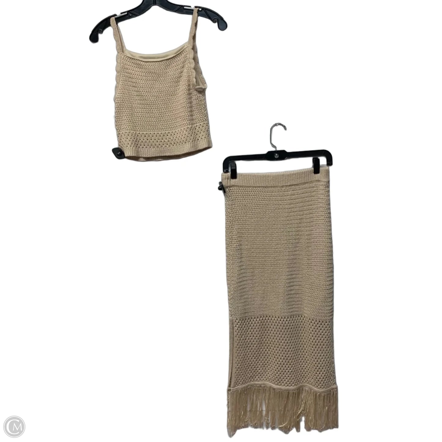 Skirt Set 2pc By House Of Harlow In Cream, Size: S