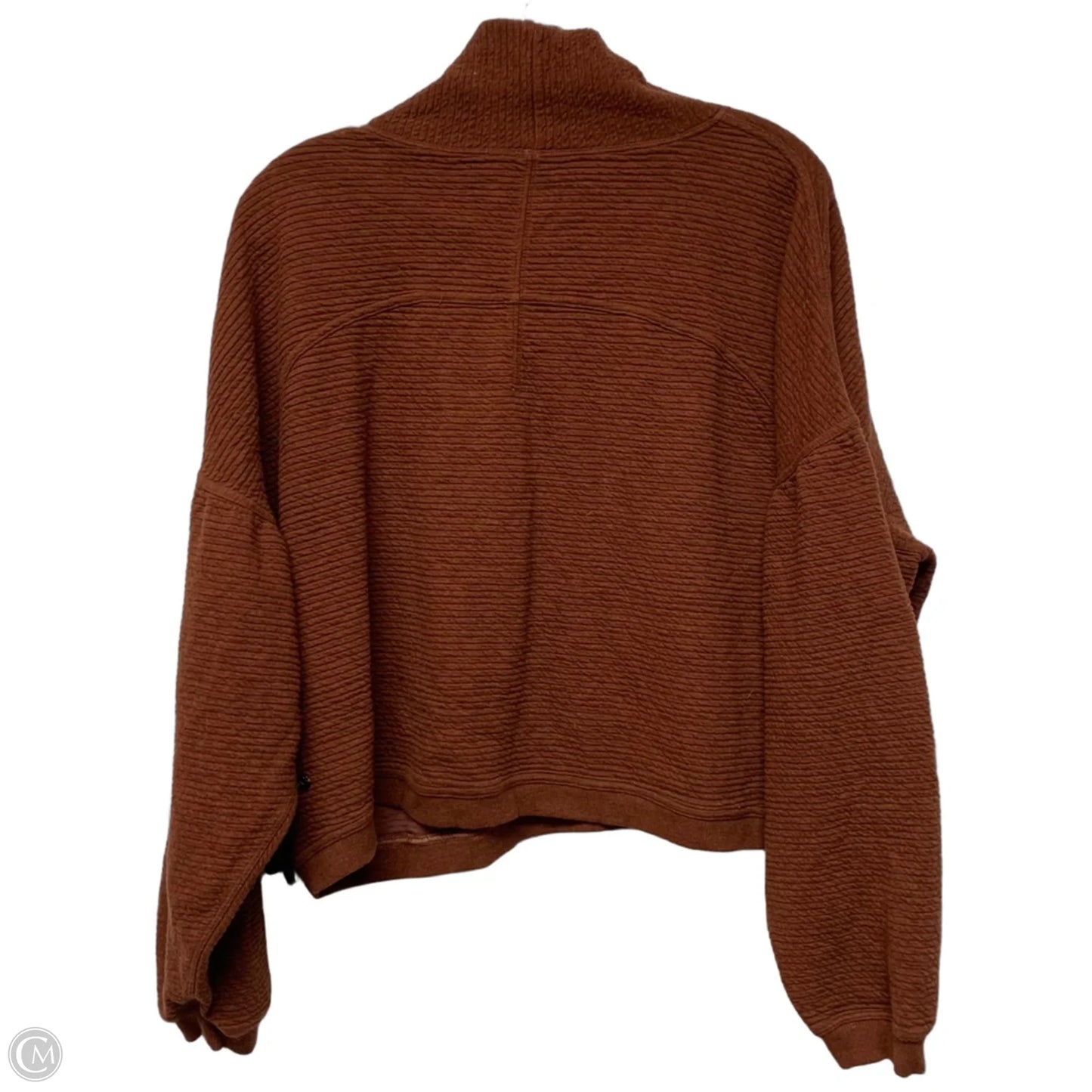 Athletic Sweatshirt Collar By Lululemon In Brown, Size: M