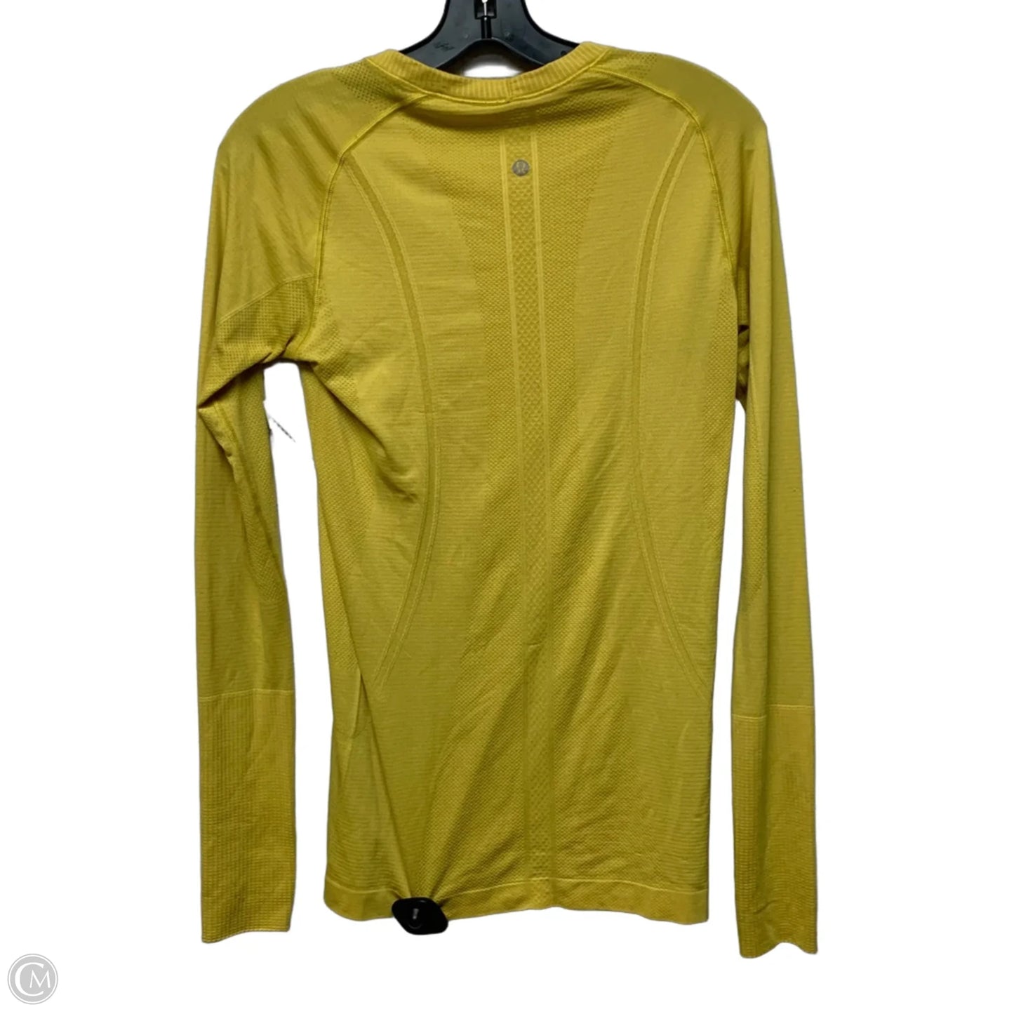 Athletic Top Long Sleeve Crewneck By Lululemon In Yellow, Size: M
