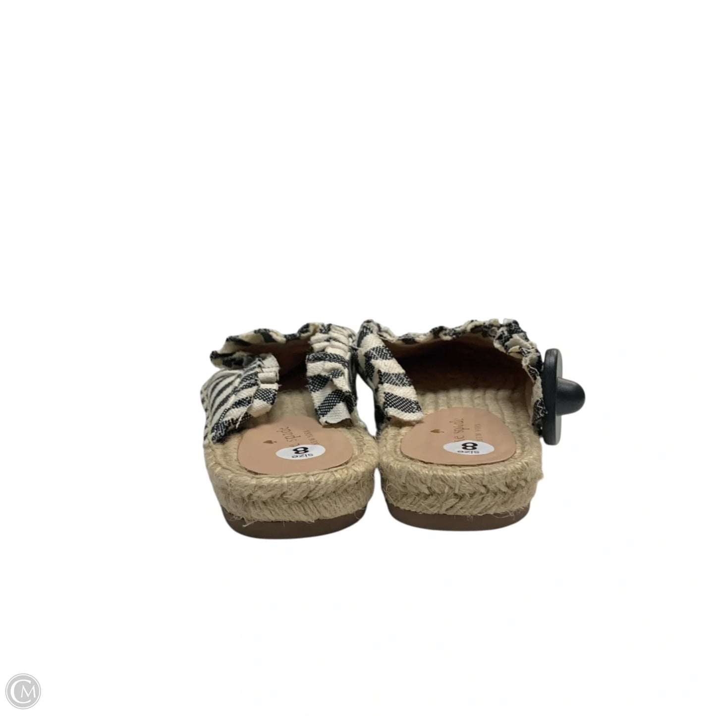 Shoes Designer By Kate Spade In Striped Pattern, Size: 8