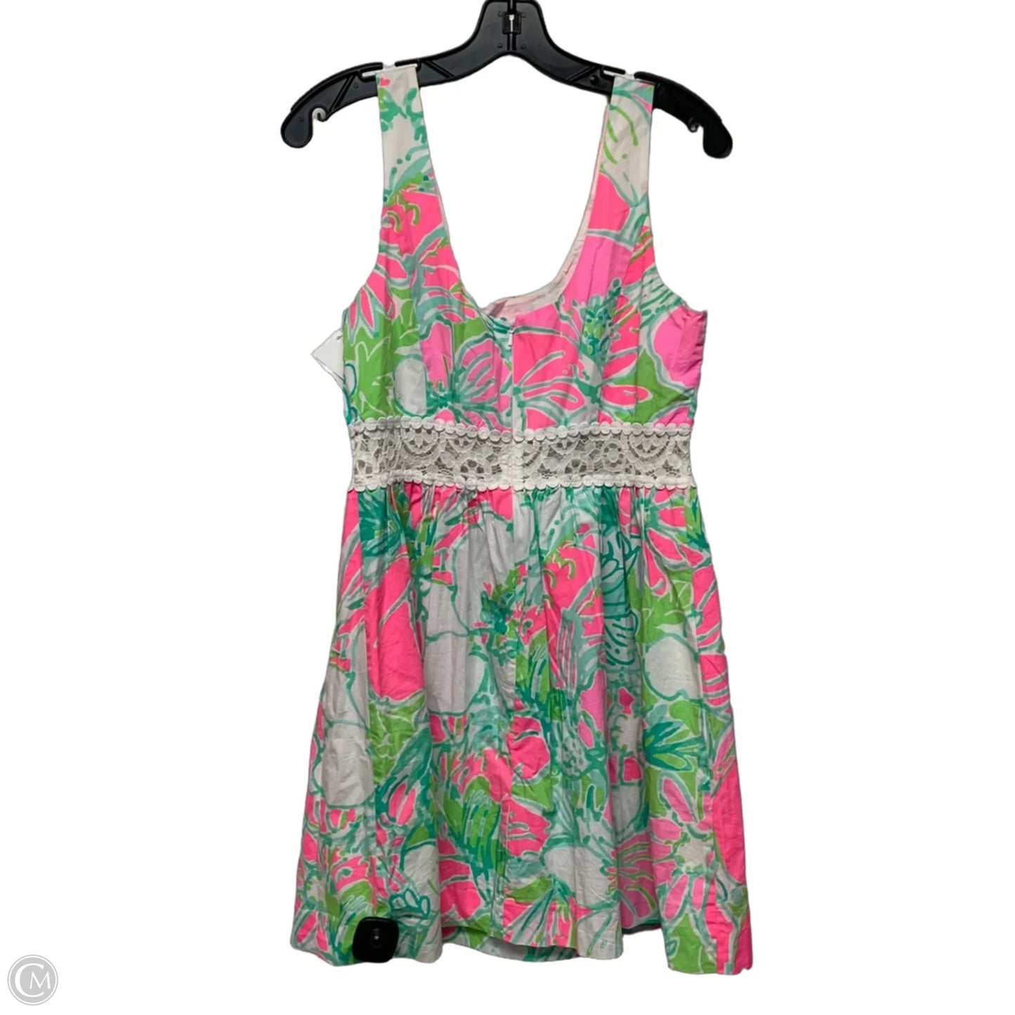 Dress Designer By Lilly Pulitzer In Green & Pink, Size: S