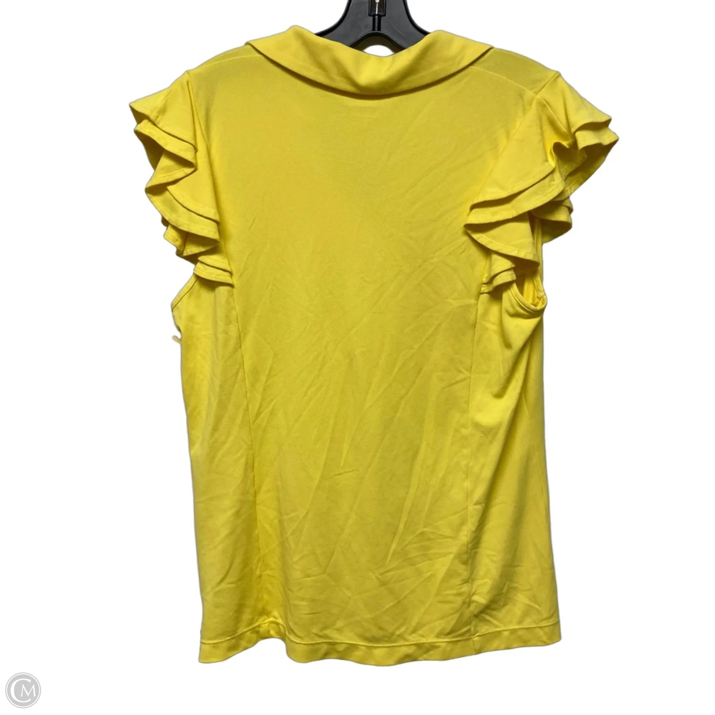 Top Sleeveless Designer By Lilly Pulitzer In Yellow, Size: L