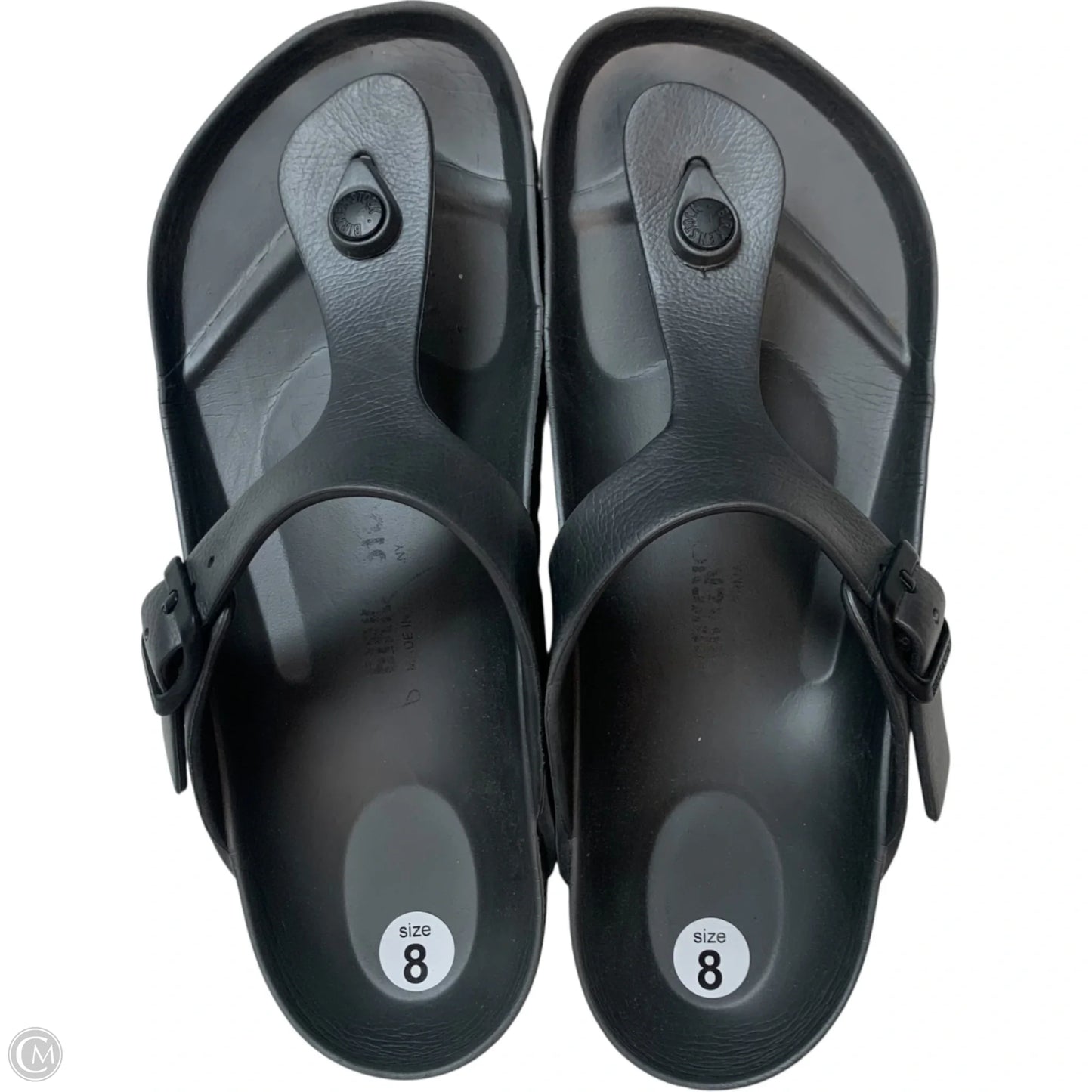Sandals Flats By Birkenstock In Grey, Size: 8