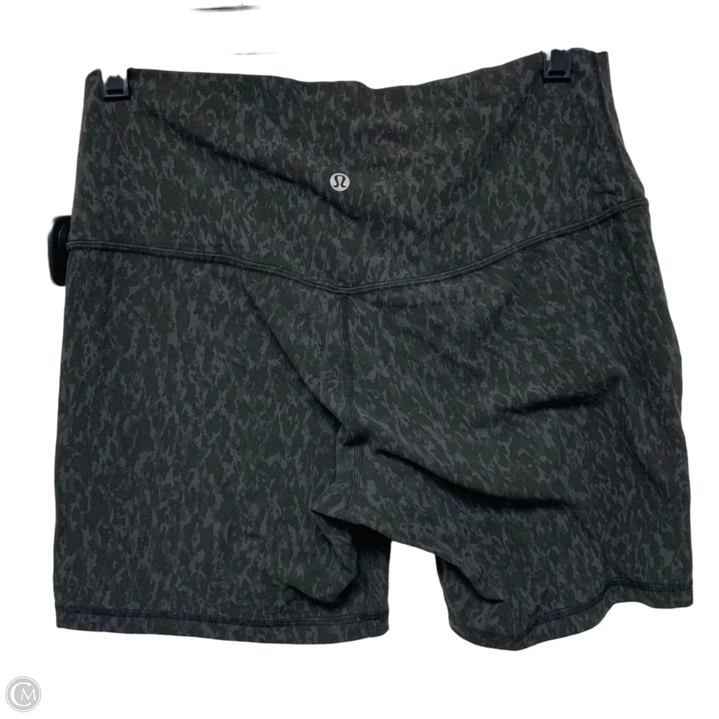 Athletic Shorts By Lululemon In Black & Grey, Size: M