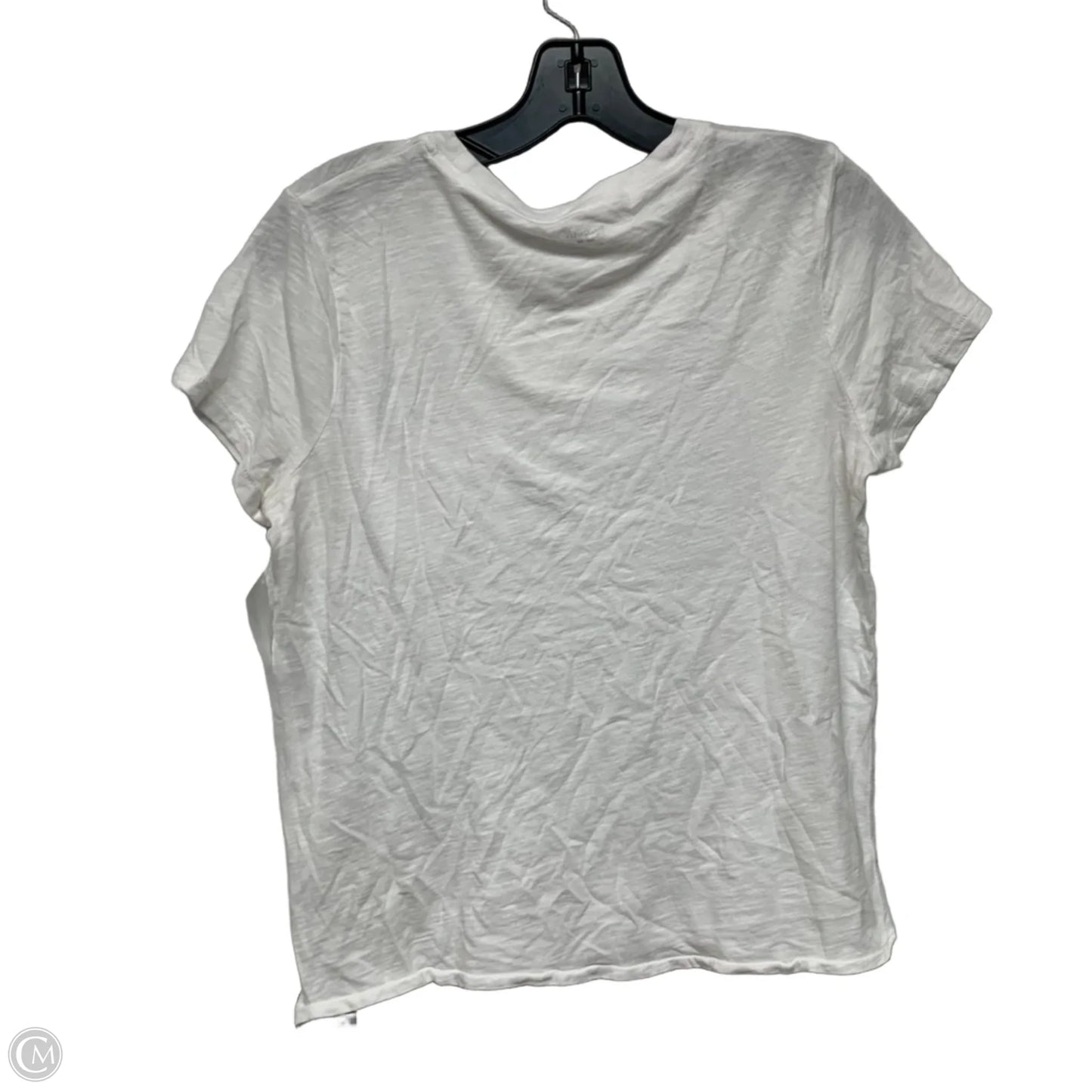 Top Short Sleeve Basic By Madewell In White, Size: M