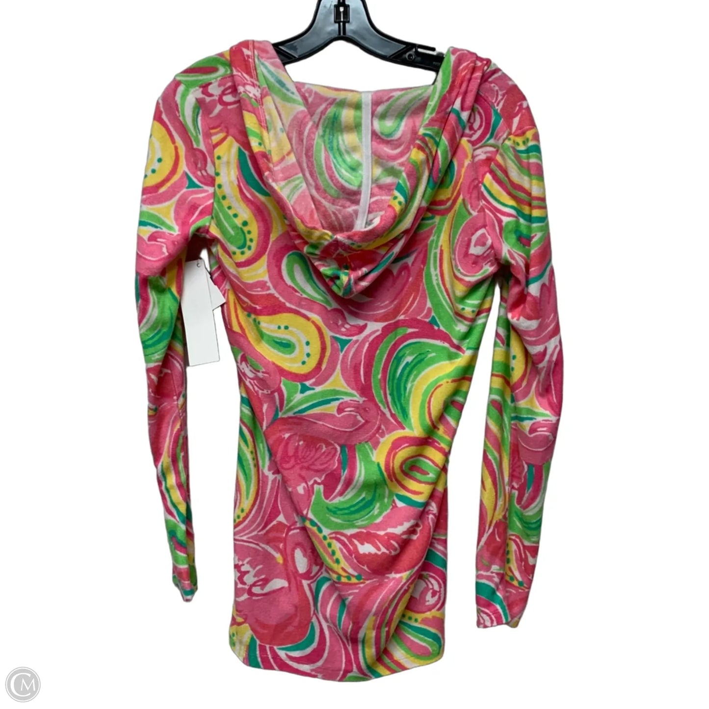 Swimwear Cover-up Designer By Lilly Pulitzer In Green & Pink, Size: S