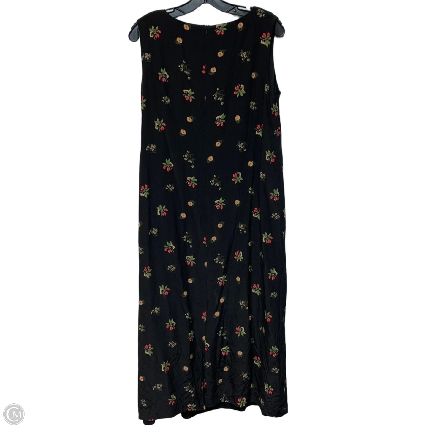 Dress Casual Midi By Talbots In Black & Red, Size: Xl