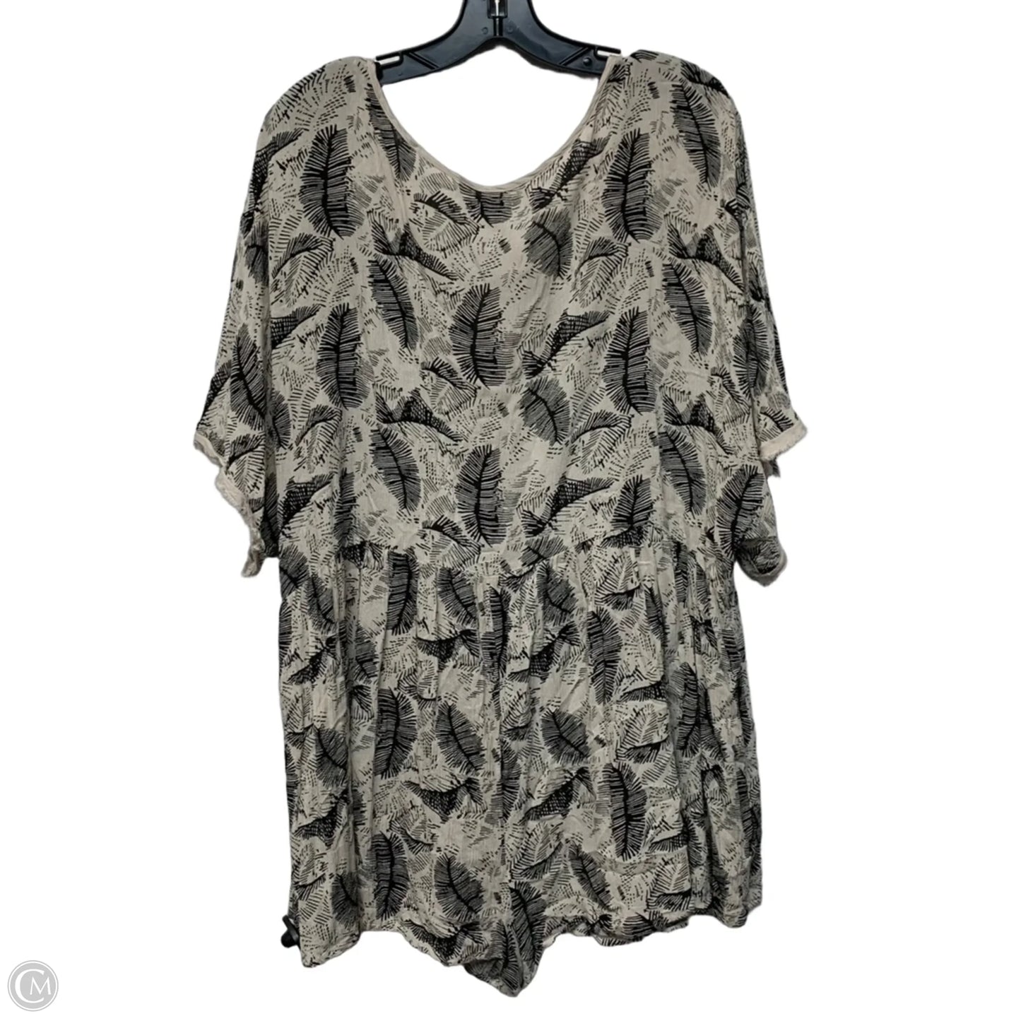 Romper By Ecote In Black & Cream, Size: L