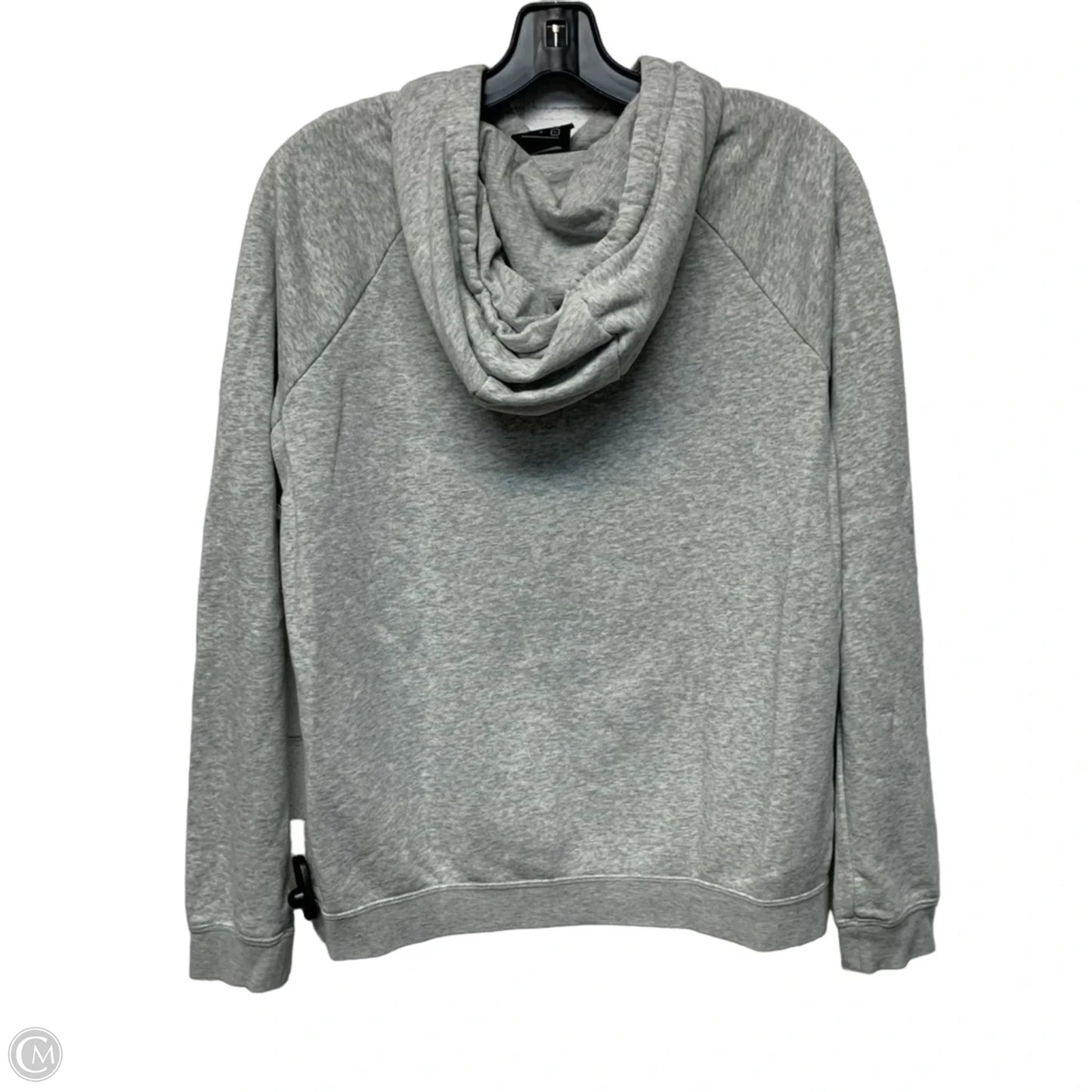 Athletic Sweatshirt Hoodie By Nike In Grey, Size: S