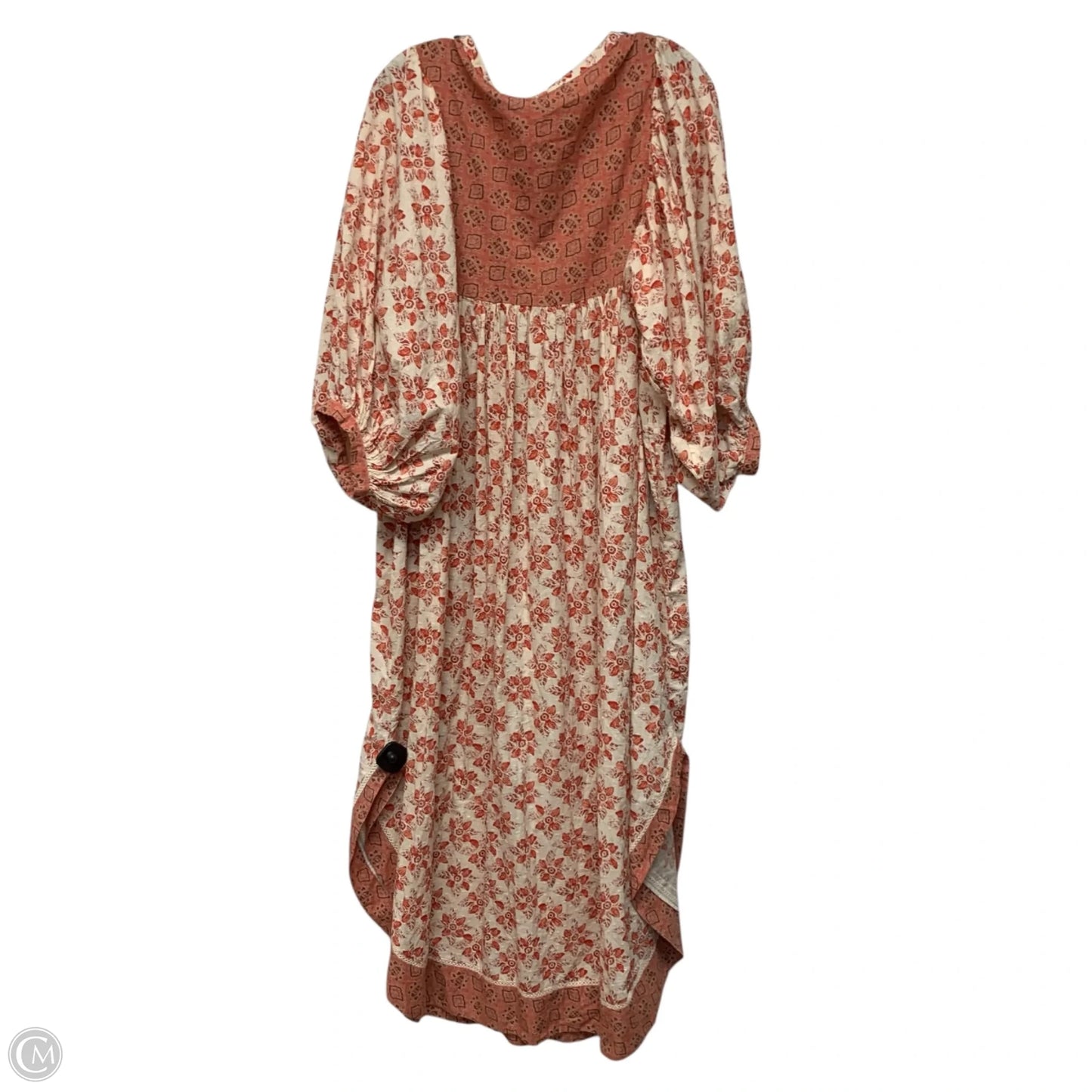 Dress Casual Maxi By Free People In Cream & Orange, Size: S