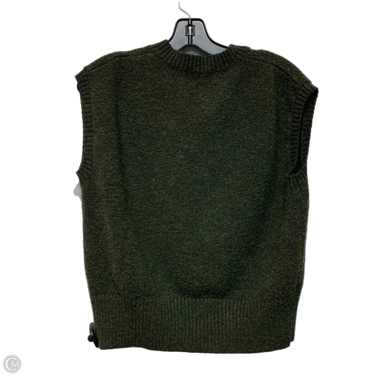 Vest Sweater By Another Girl In Brown & Green, Size: Xs