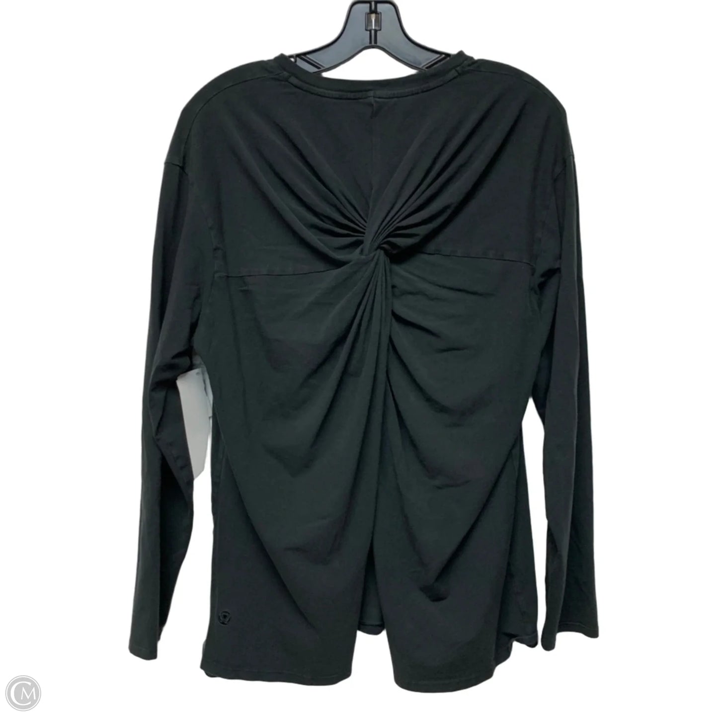 Athletic Top Long Sleeve Crewneck By Lululemon In Black, Size: M