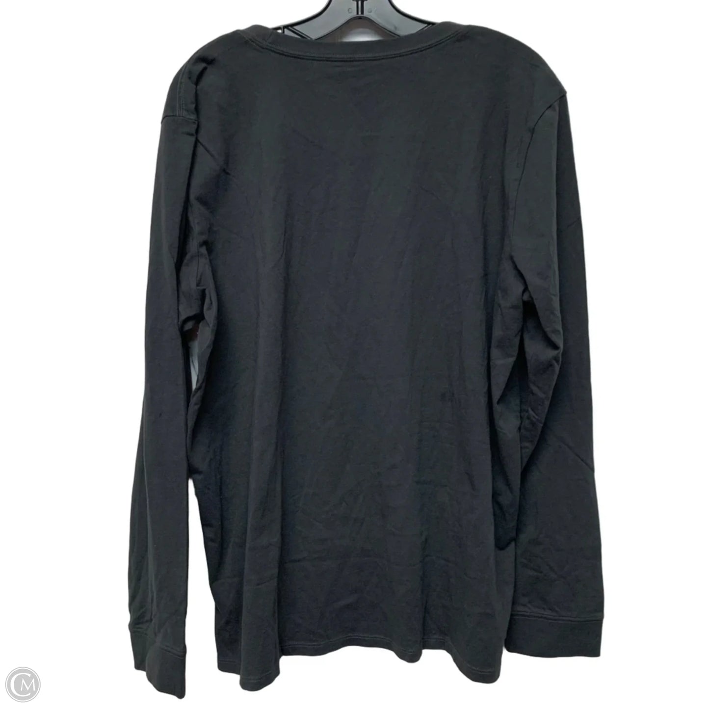 Top Long Sleeve By Life Is Good In Grey, Size: 1x