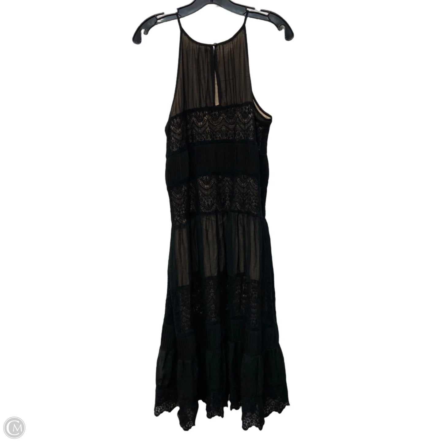 Dress Casual Midi By Hd In Paris In Black & Tan, Size: M