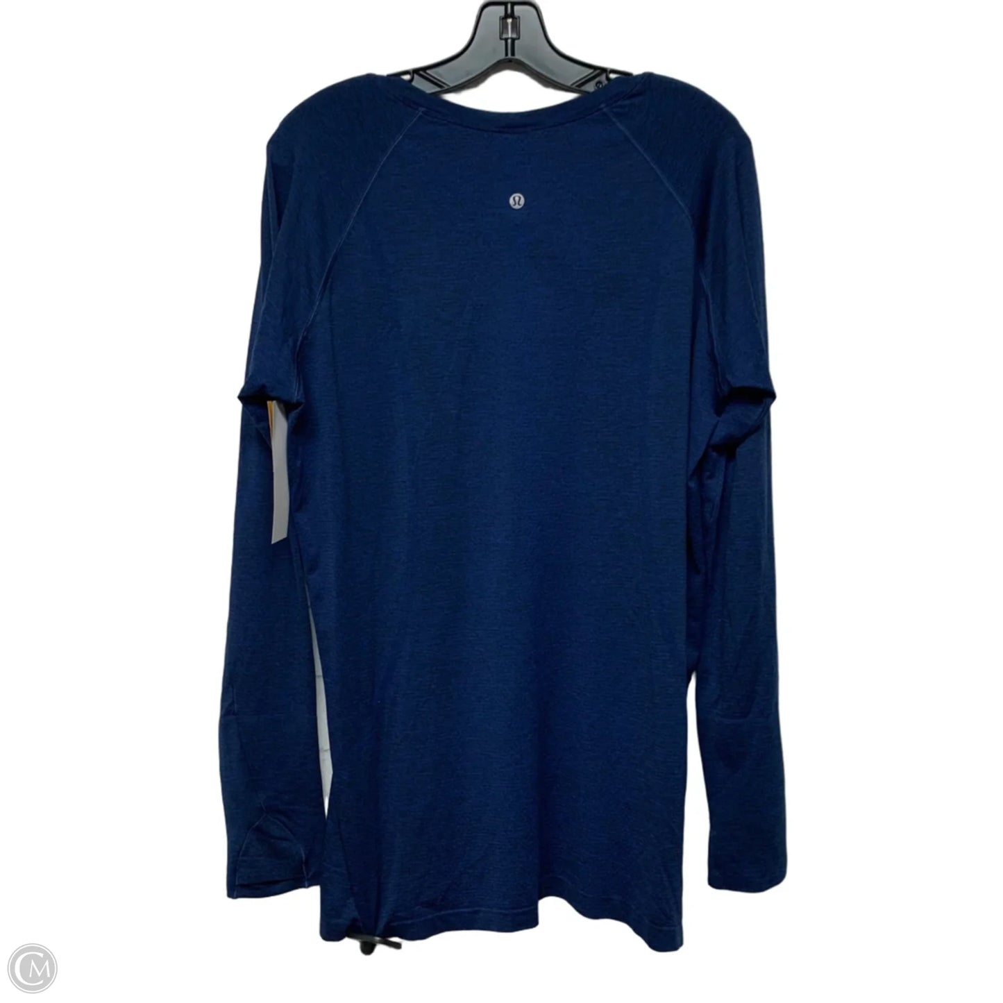 Athletic Top Long Sleeve Crewneck By Lululemon In Blue, Size: Xl