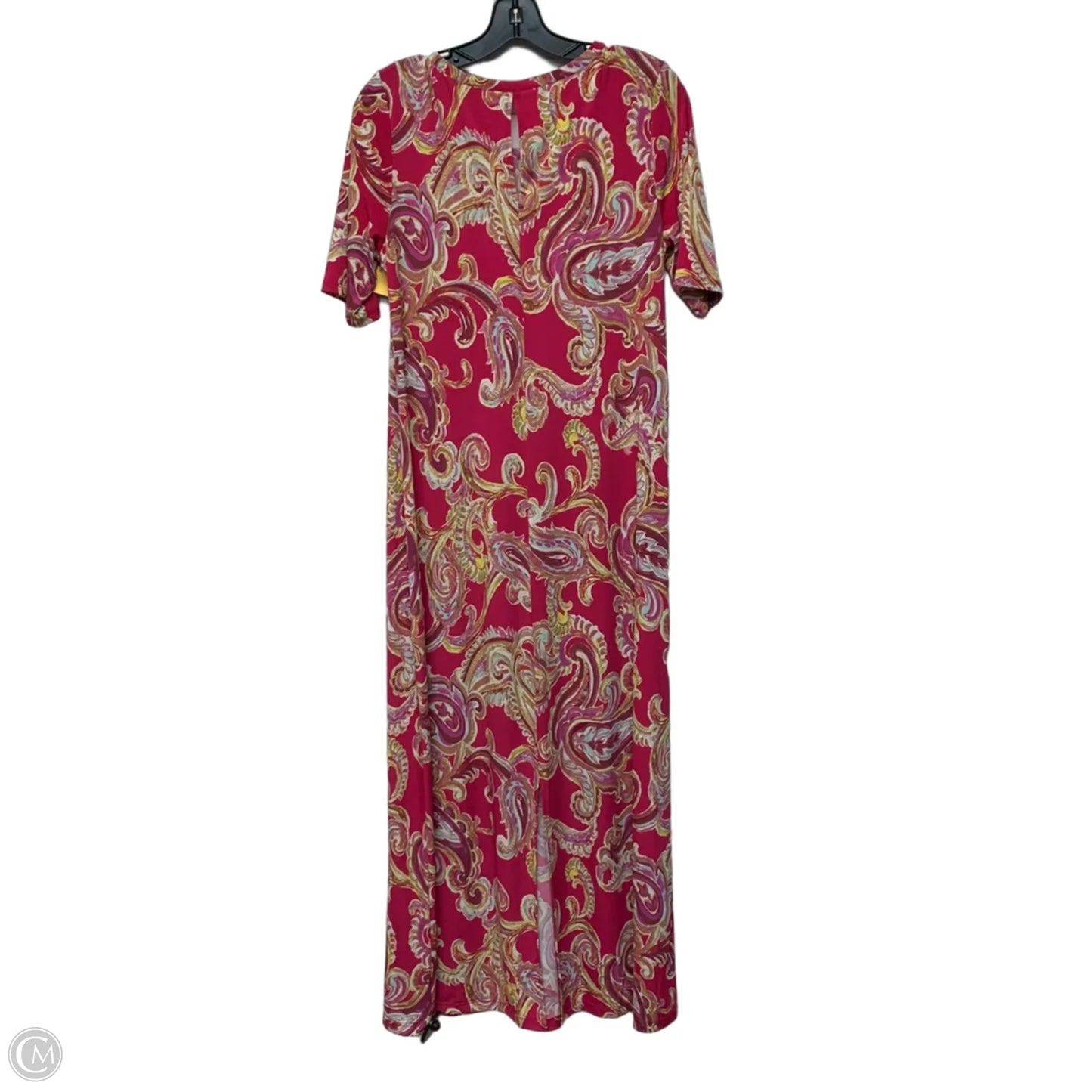 Dress Casual Maxi By Vince Camuto In Pink & Yellow, Size: L