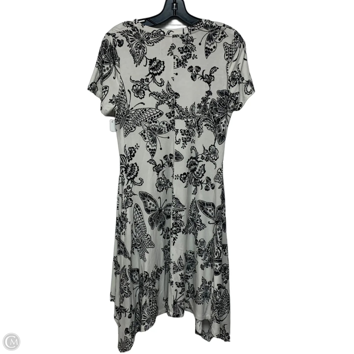 Dress Designer By Johnny Was In Black & White, Size: S