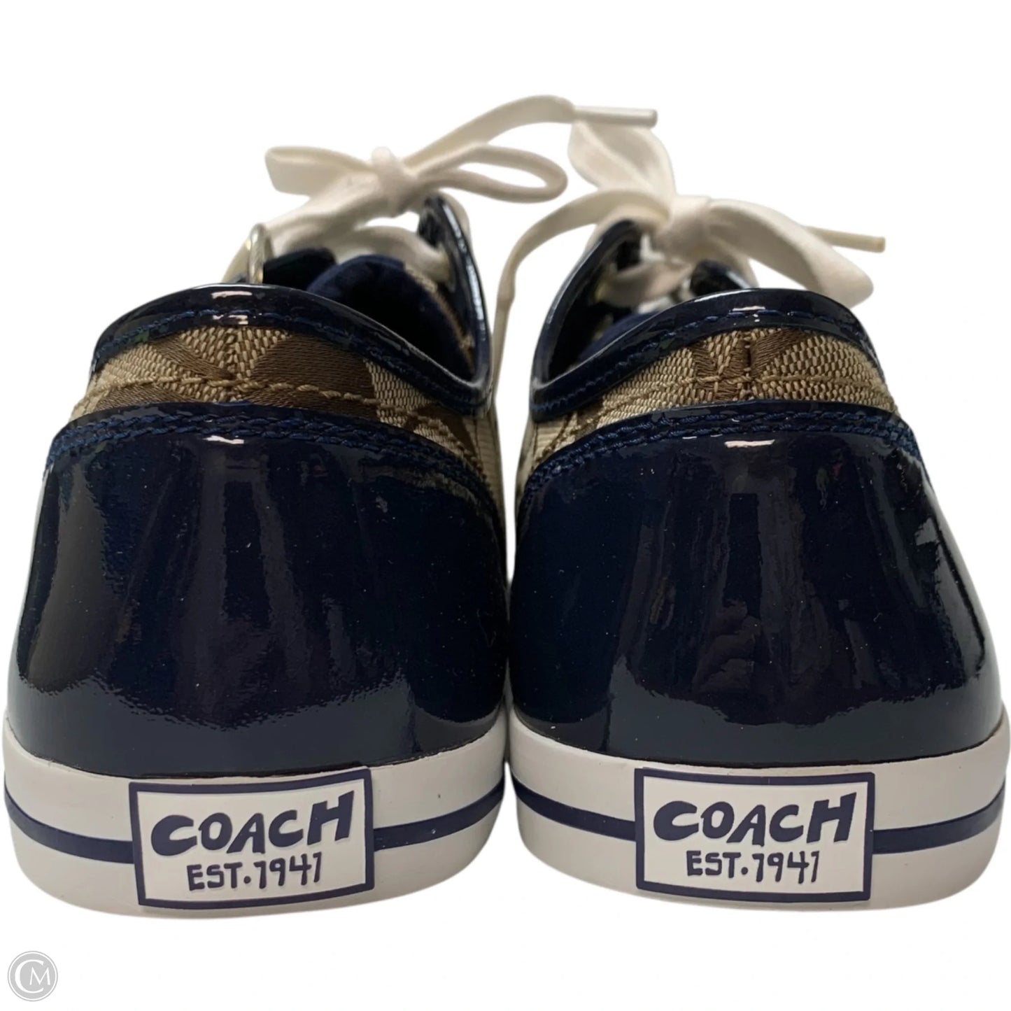 Shoes Designer By Coach In Brown & Green, Size: 11