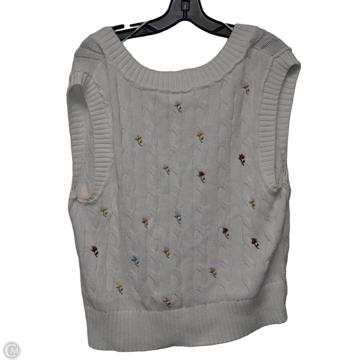 Vest Sweater By Free People In White, Size: M