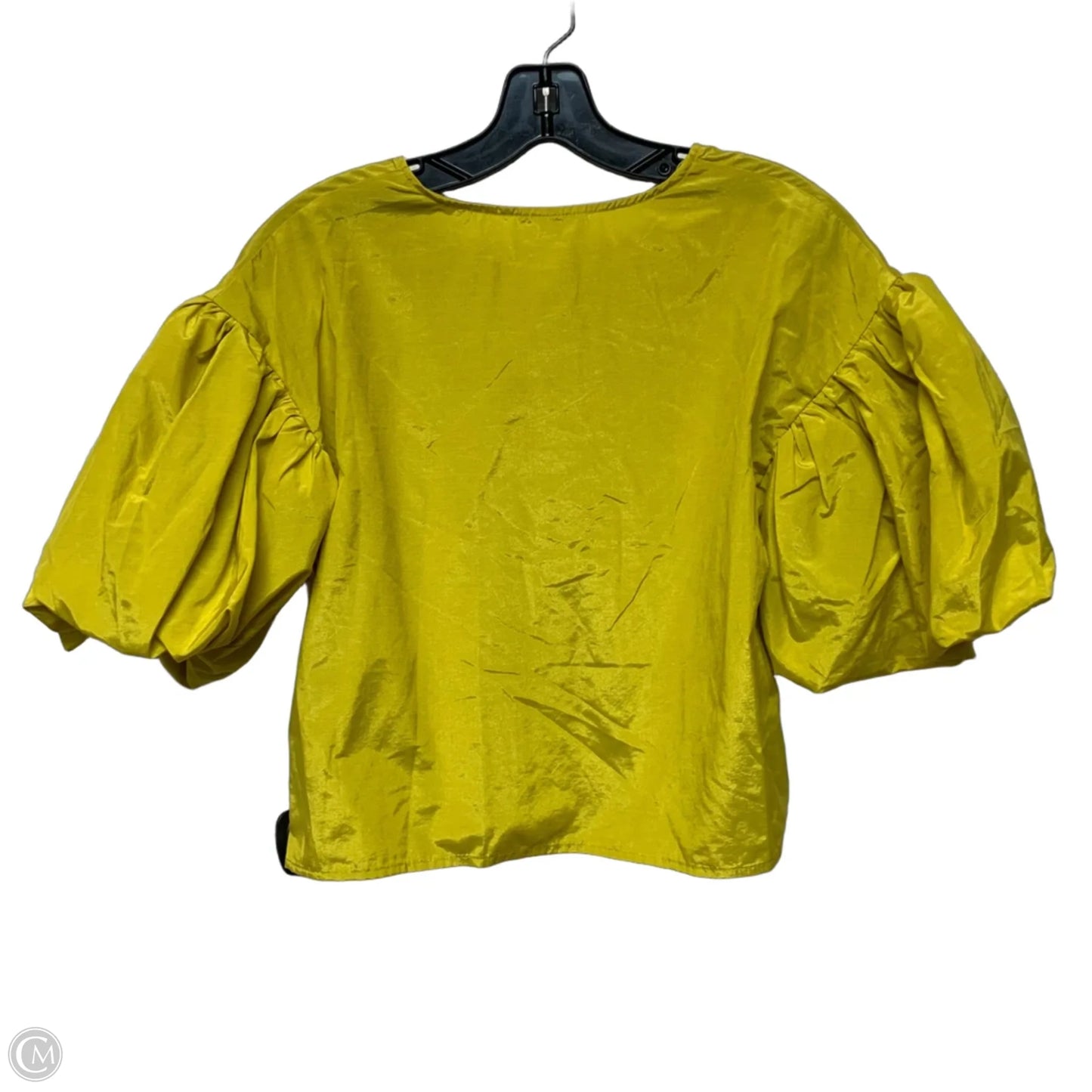 Top Short Sleeve By Future Collective In Yellow, Size: S