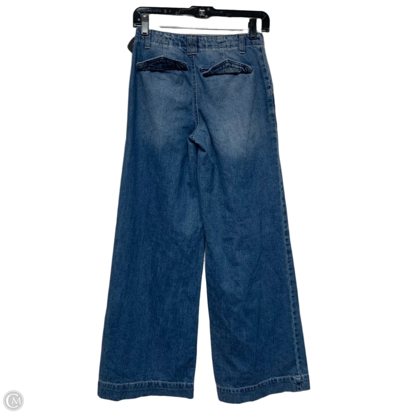 Jeans Wide Leg By Clothes Mentor In Blue Denim, Size: 0