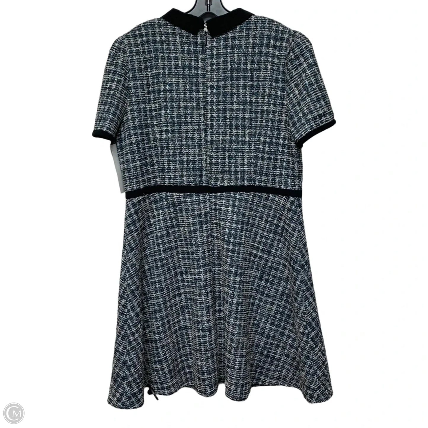 Dress Designer By Karl Lagerfeld In Black & Blue, Size: Xl