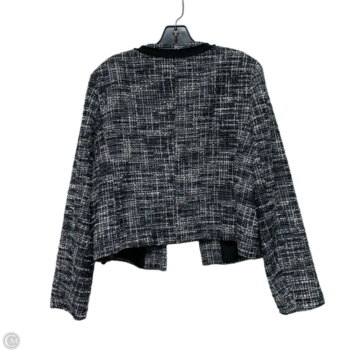 Jacket Other By Ann Taylor In Black & Blue, Size: L
