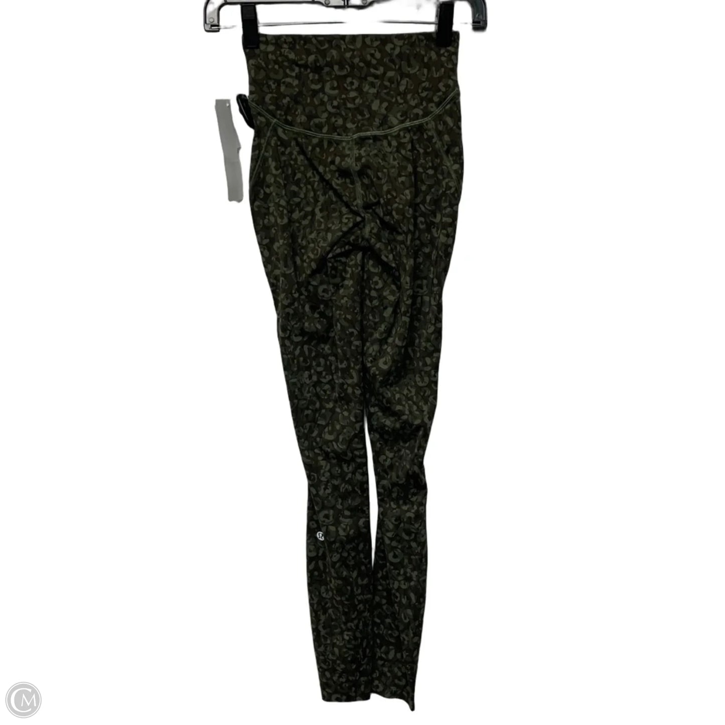 Athletic Leggings By Lululemon In Green, Size: Xs